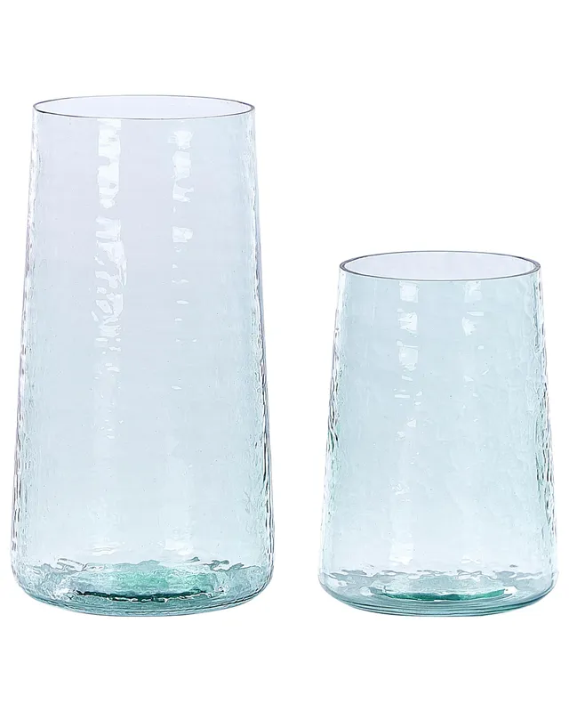 beliani-kulche-dekovase-glas-transparent-2er-set-25-cm image 1