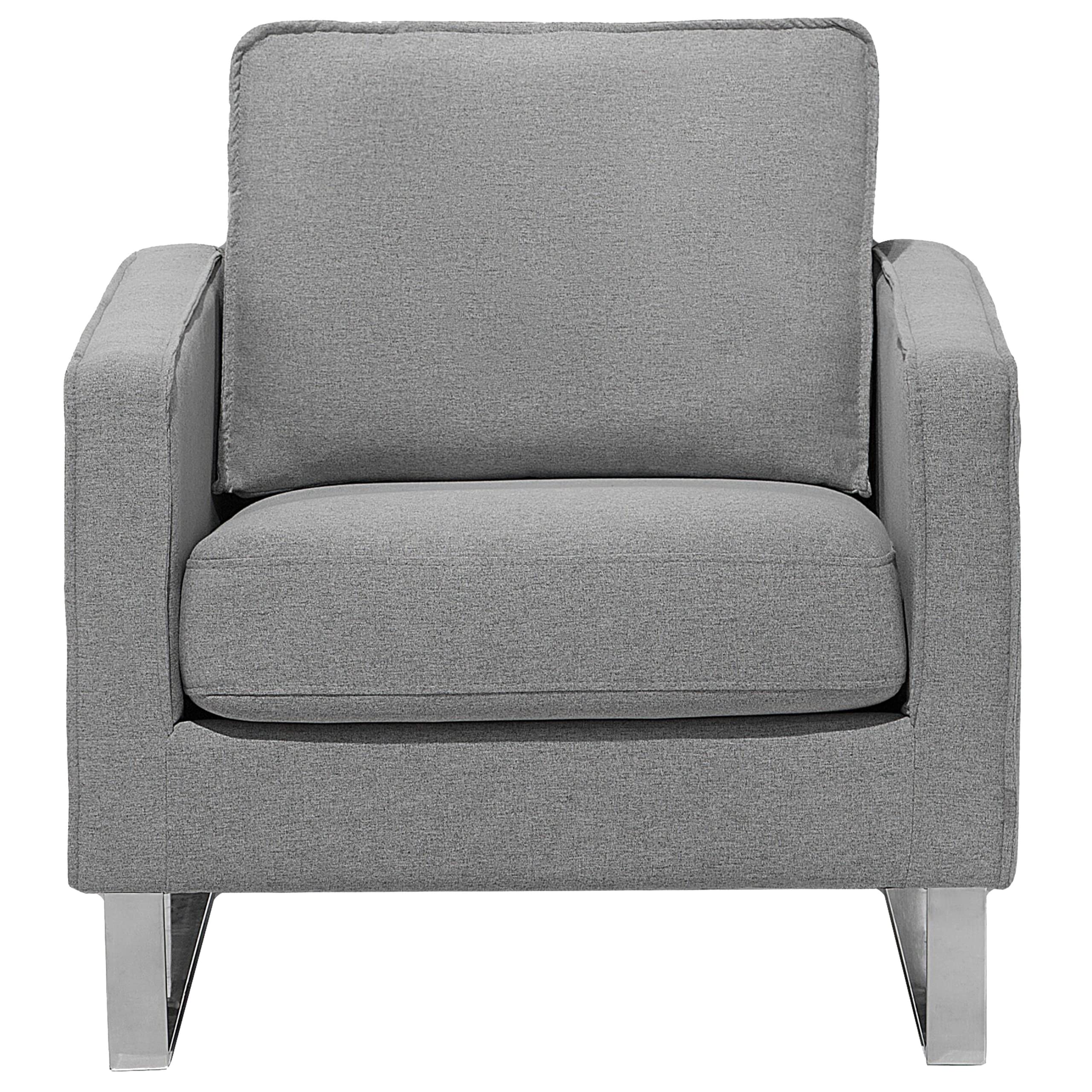 beliani-vind-retro-sessel-grau-stoff-mit-edelstahlkufen image 6