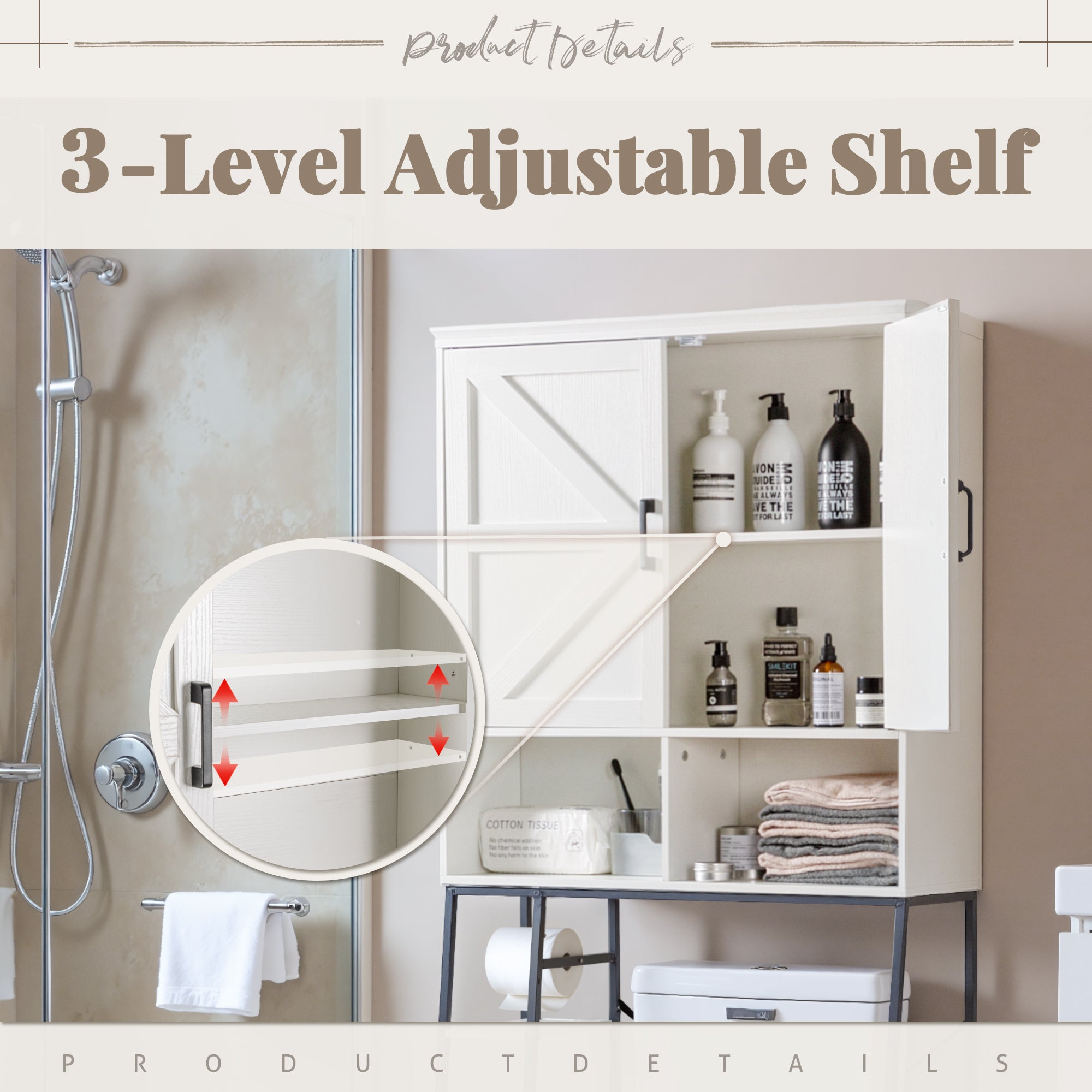 homall-ber-wc-schrank-badregal-wei-freistehend image 6