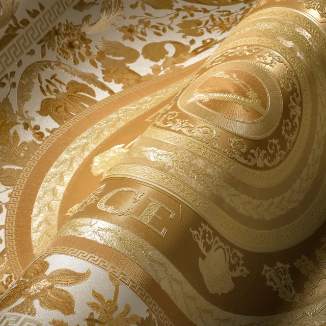 a-s-cr-ation-versace-387054-vliestapete-gold-wei-floral-10-05x0-70m image 1
