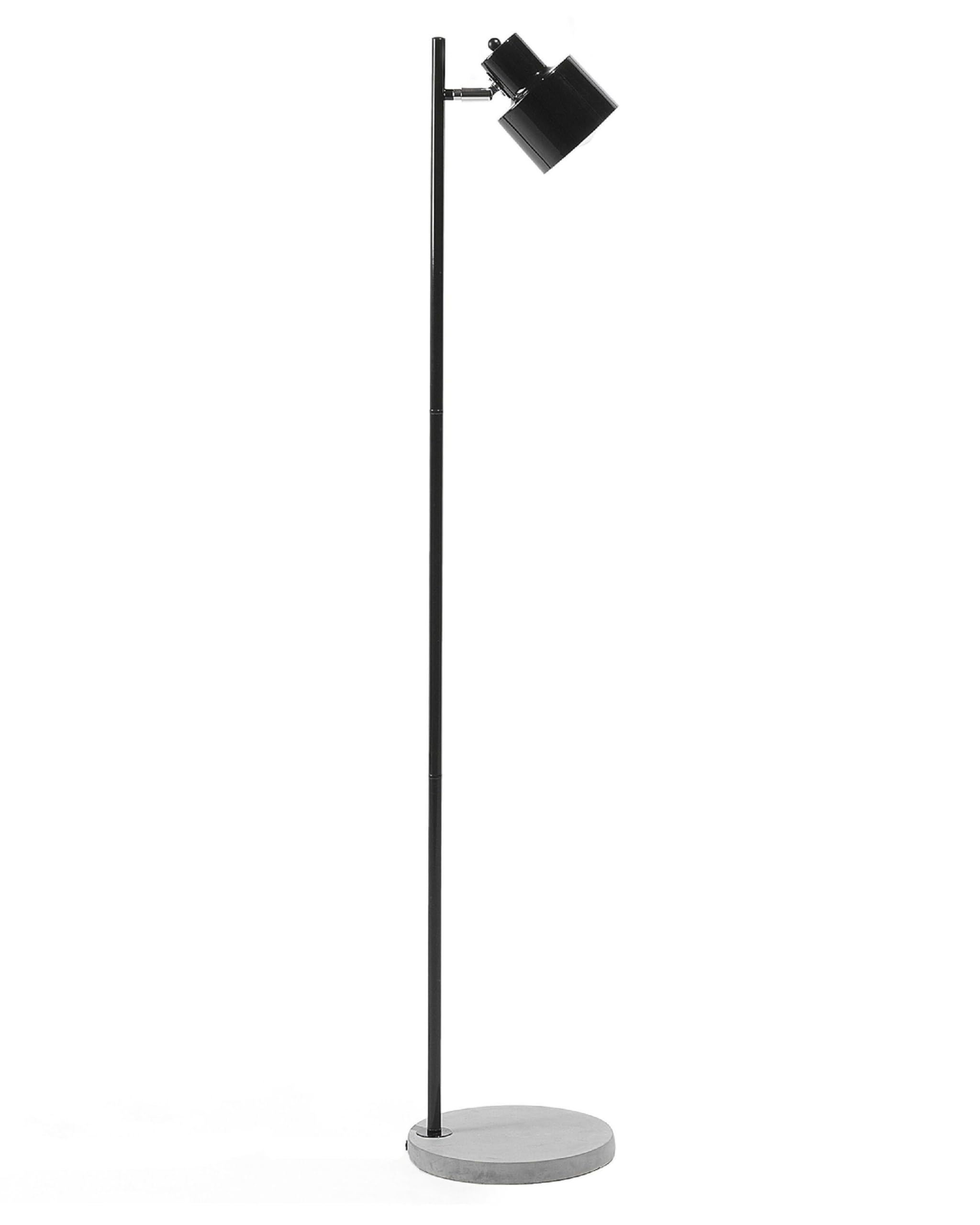 beliani-corbones-stehlampe-metall-beton-schwarz-149-cm image 1