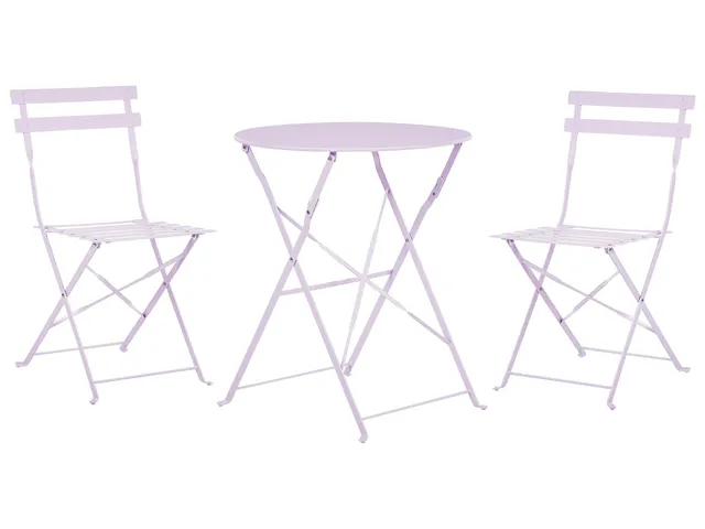 beliani-fiori-balkonset-violett-3-teilig-metall-klappbar image 1