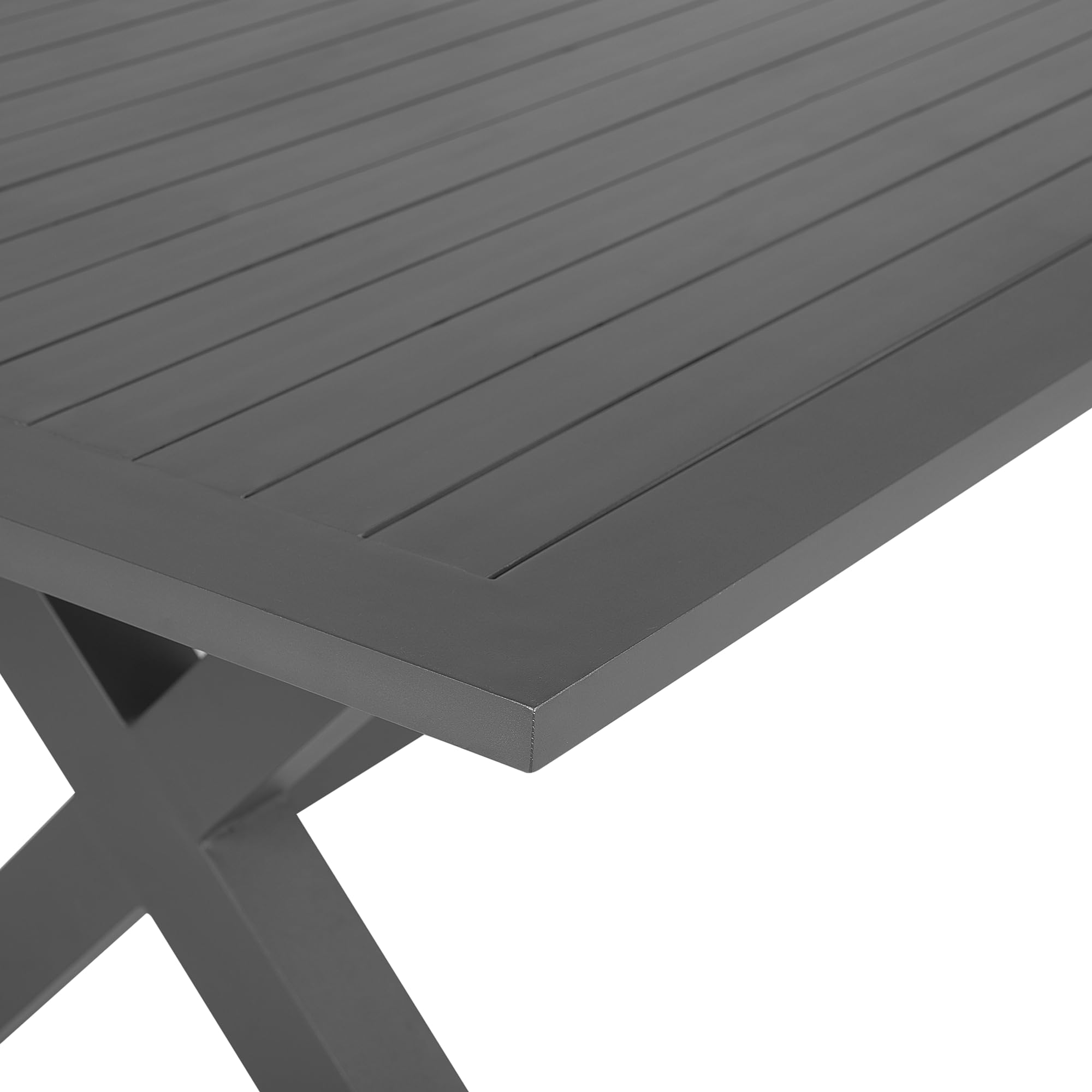 beliani-cascais-gartentisch-aluminium-grau-200x105-cm image 5