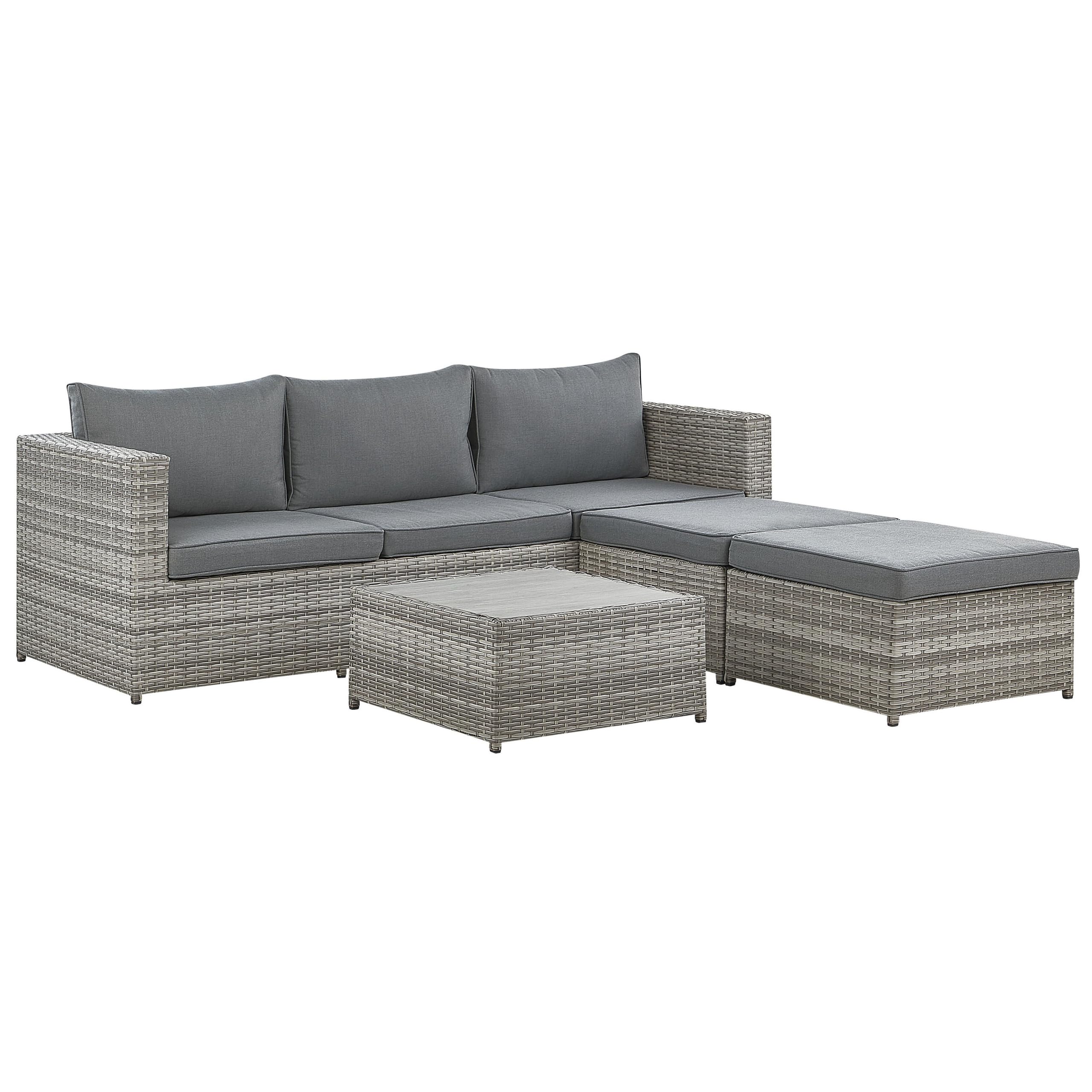 beliani-sabbia-lounge-set-polyrattan-grau-l-form-ottomanen image 4