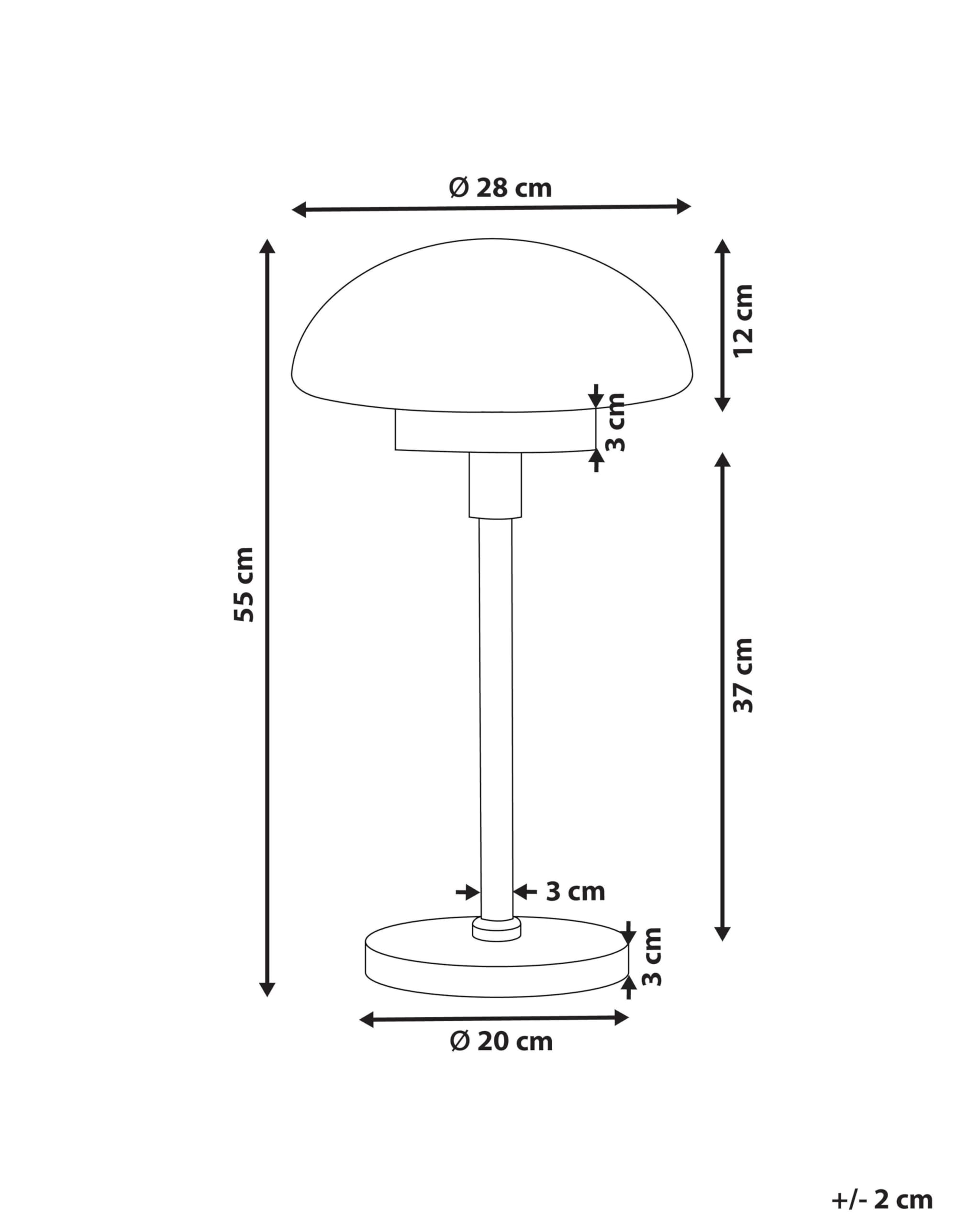 beliani-minija-tischlampe-schwarz-gold-glas-rund image 3