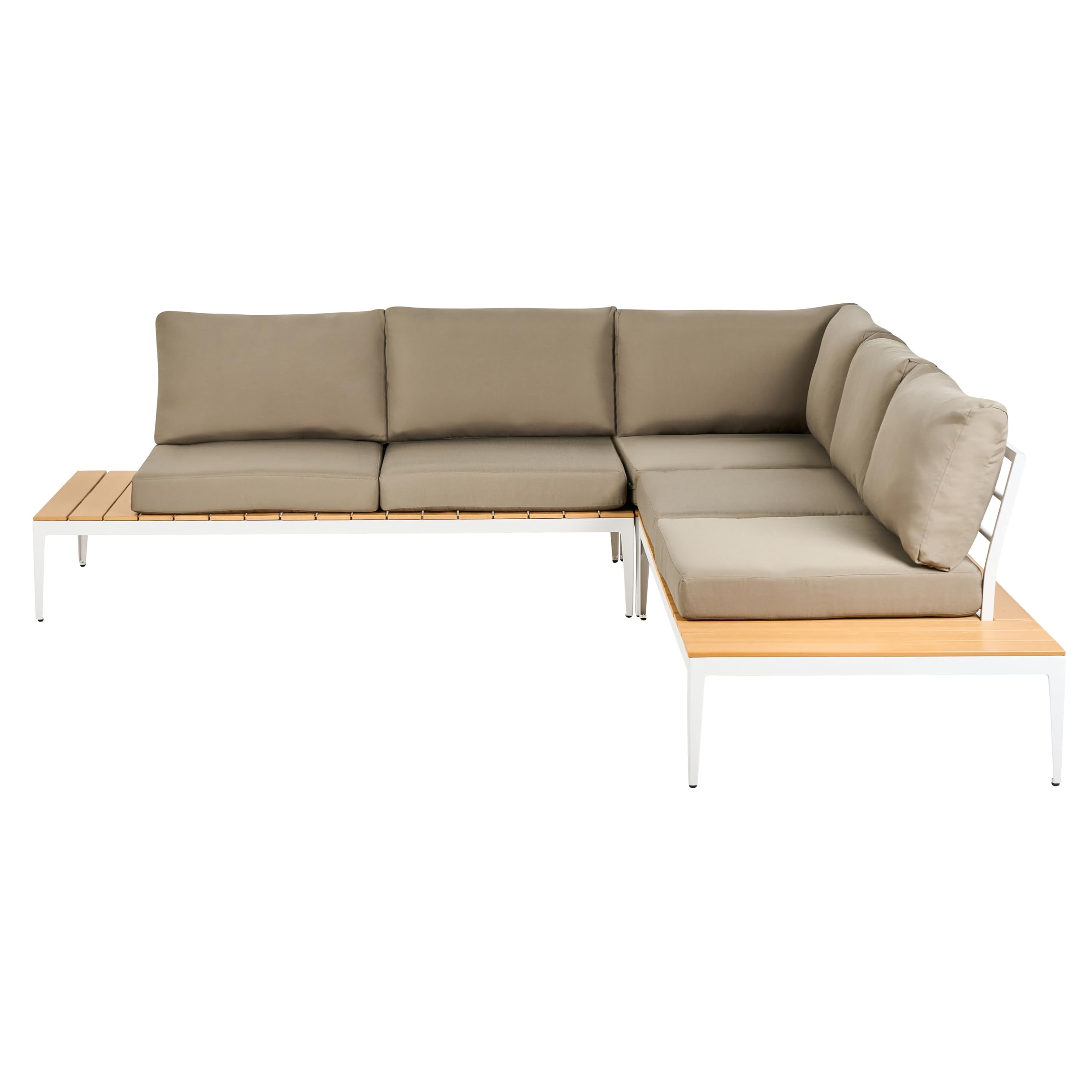 beliani-positano-lounge-set-5-sitzer-ecksofa-wei-grau image 5