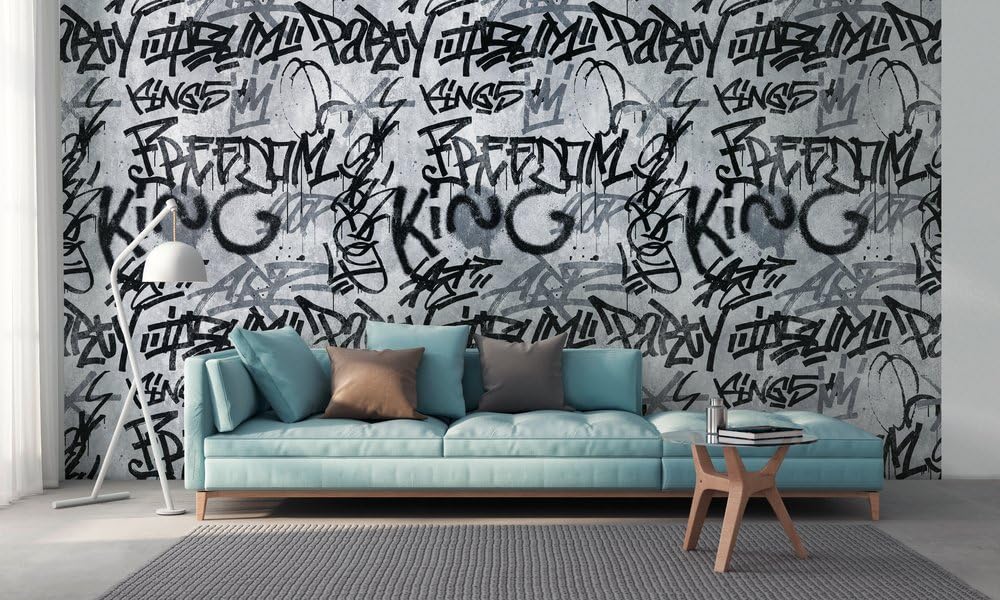 a-s-cr-ation-the-wall-382511-fototapete-graffiti-grau-1-59x2-8m image 3