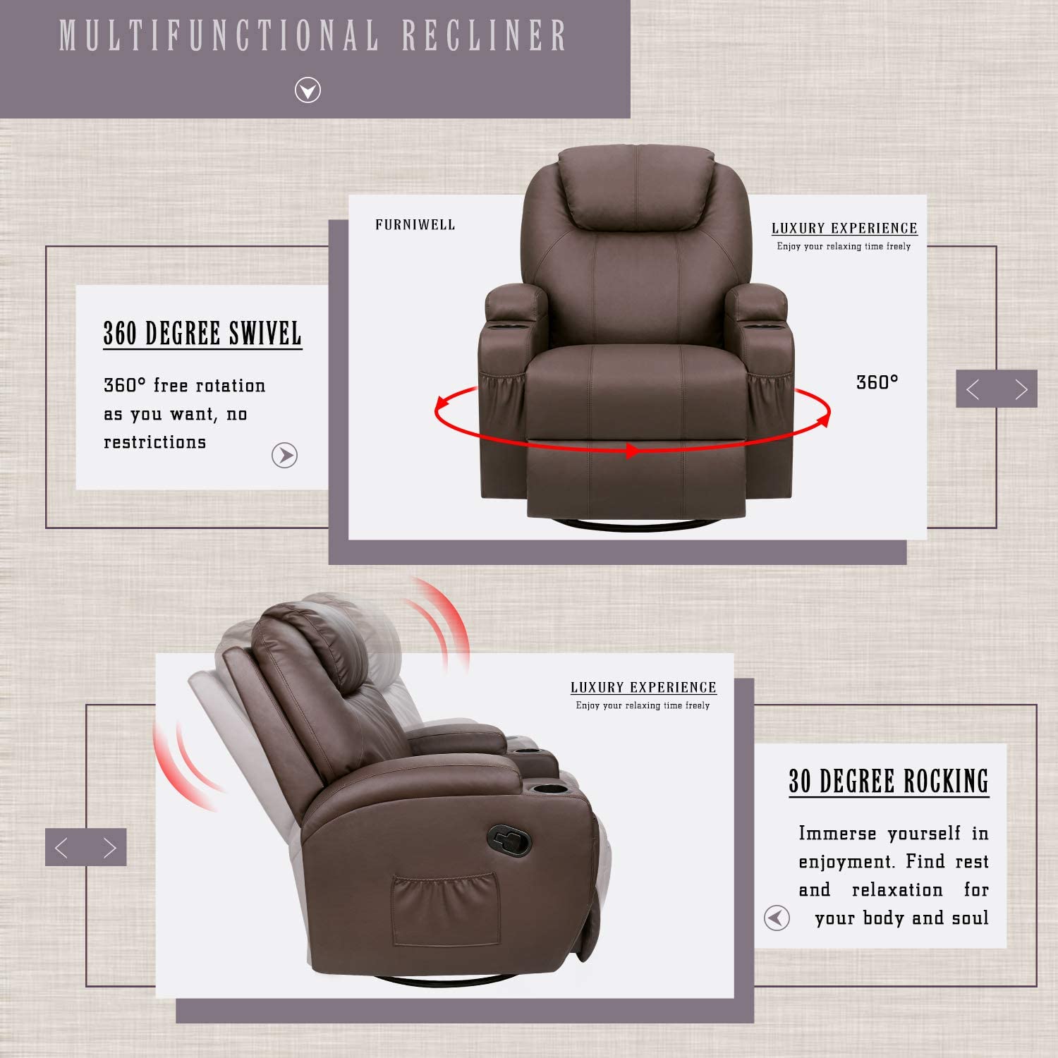 homall-recliner-chair-massagesessel-braun-heizung image 6