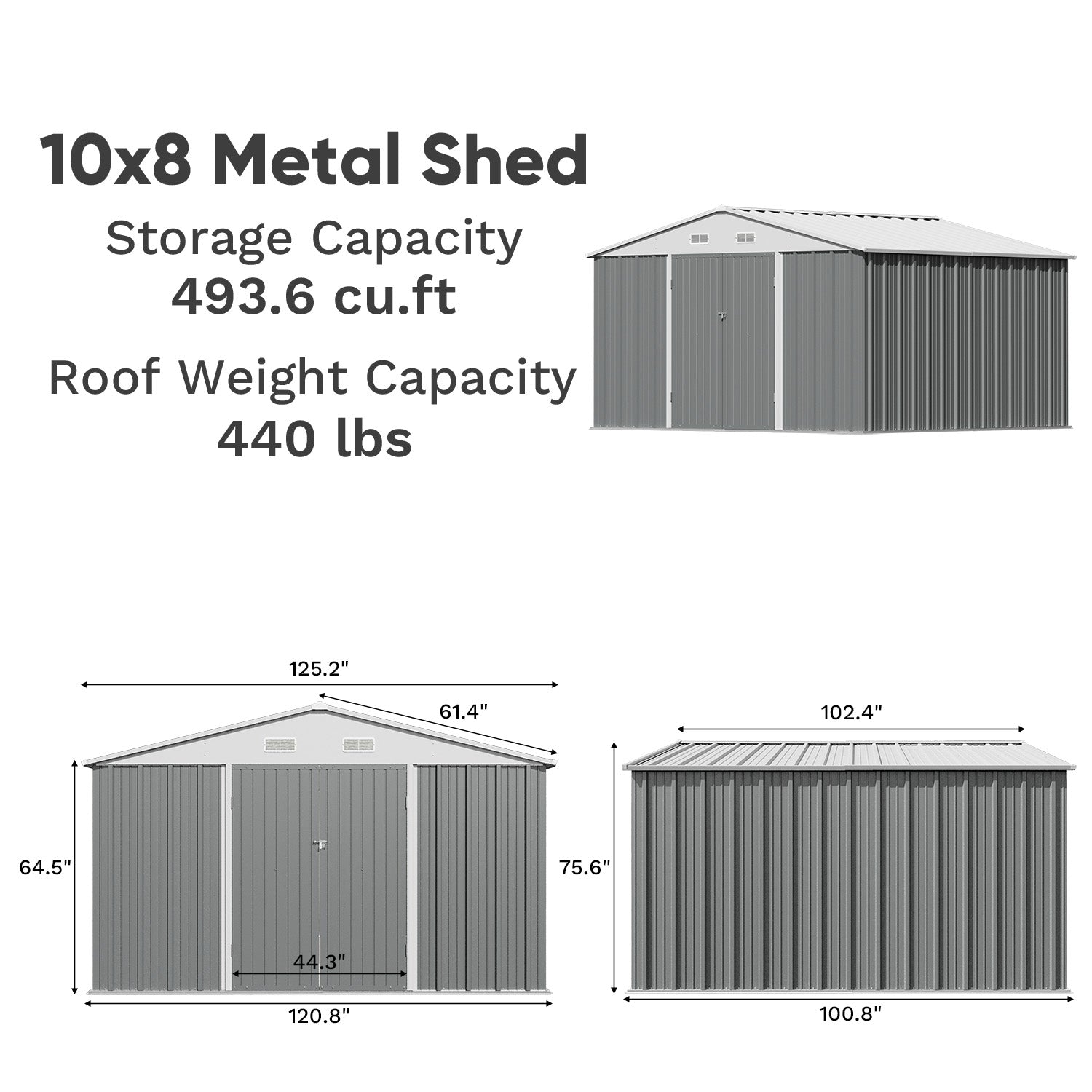 homall-ger-tehaus-metall-10x8-gartenhaus-grau image 5