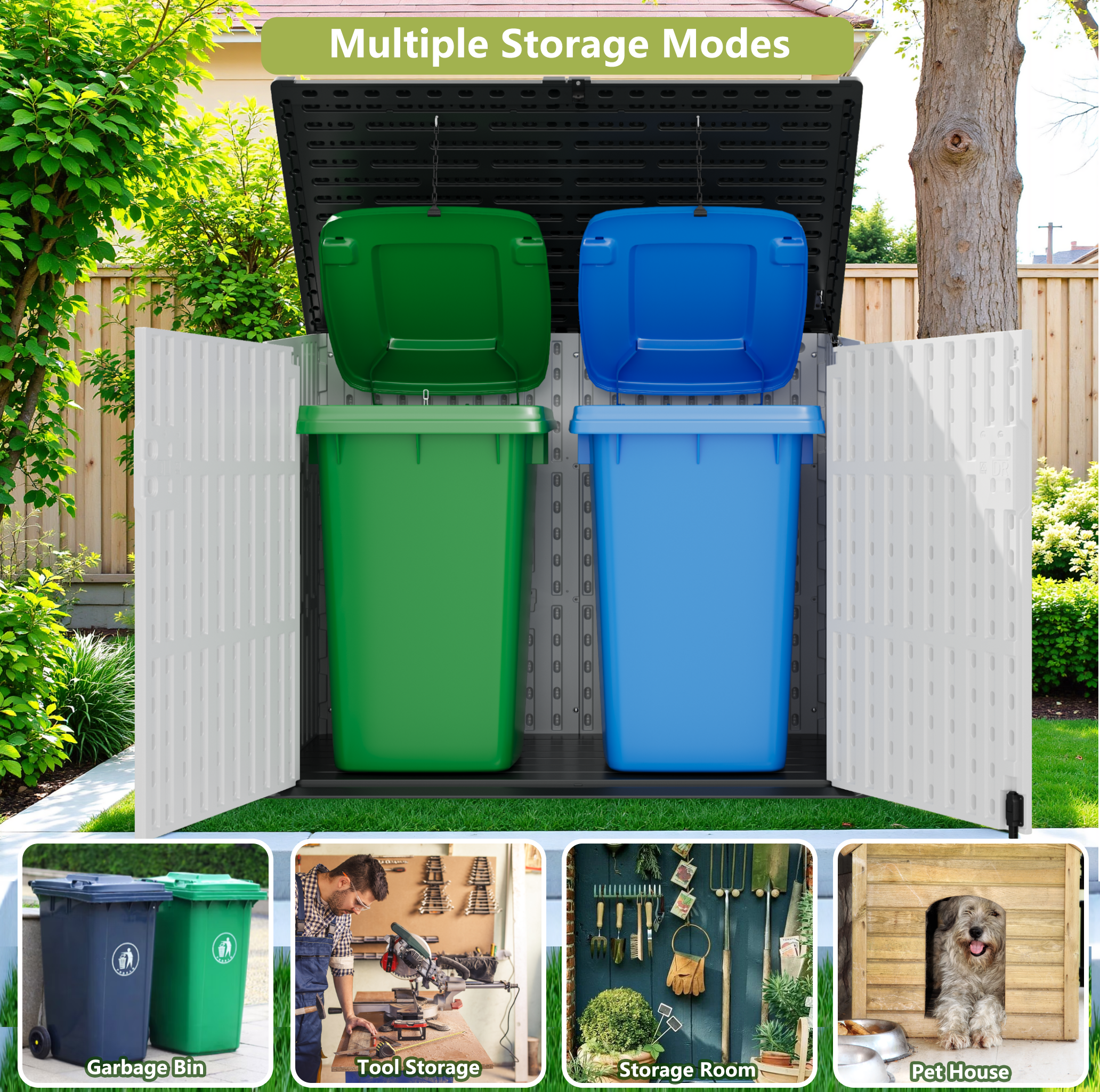 homall-metal-shed-ger-tehaus-beige-1000-liter-wetterfest image 4