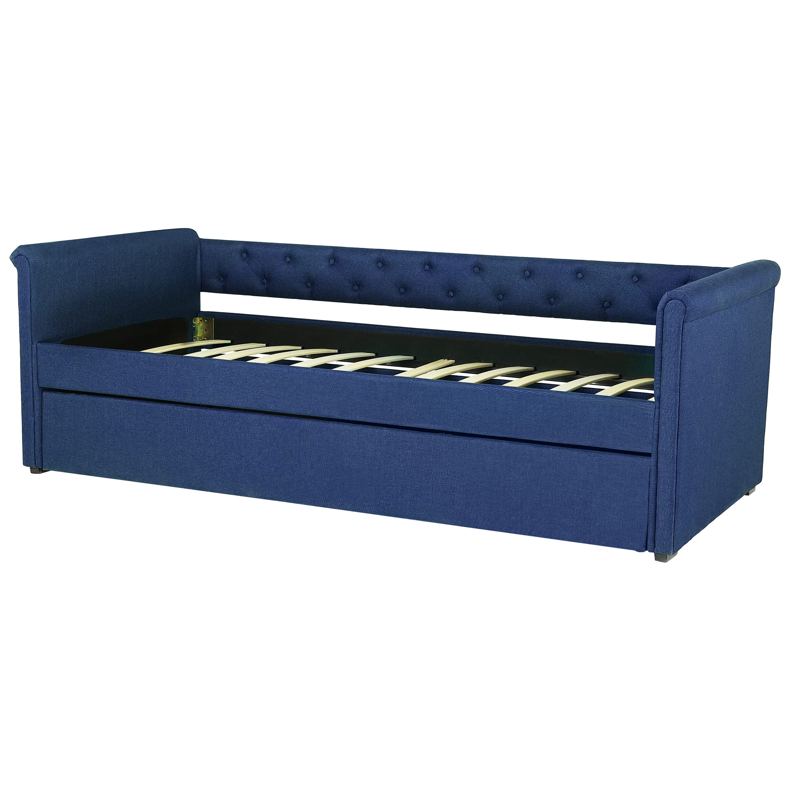 beliani-libourne-tagesbett-90x200-marineblau-ausziehbett-leinenoptik image 8