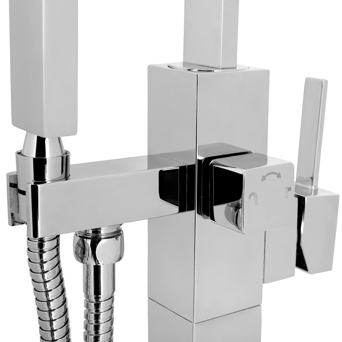 beliani-ribbon-freistehende-badewannenarmatur-silber-mit-handbrause image 6