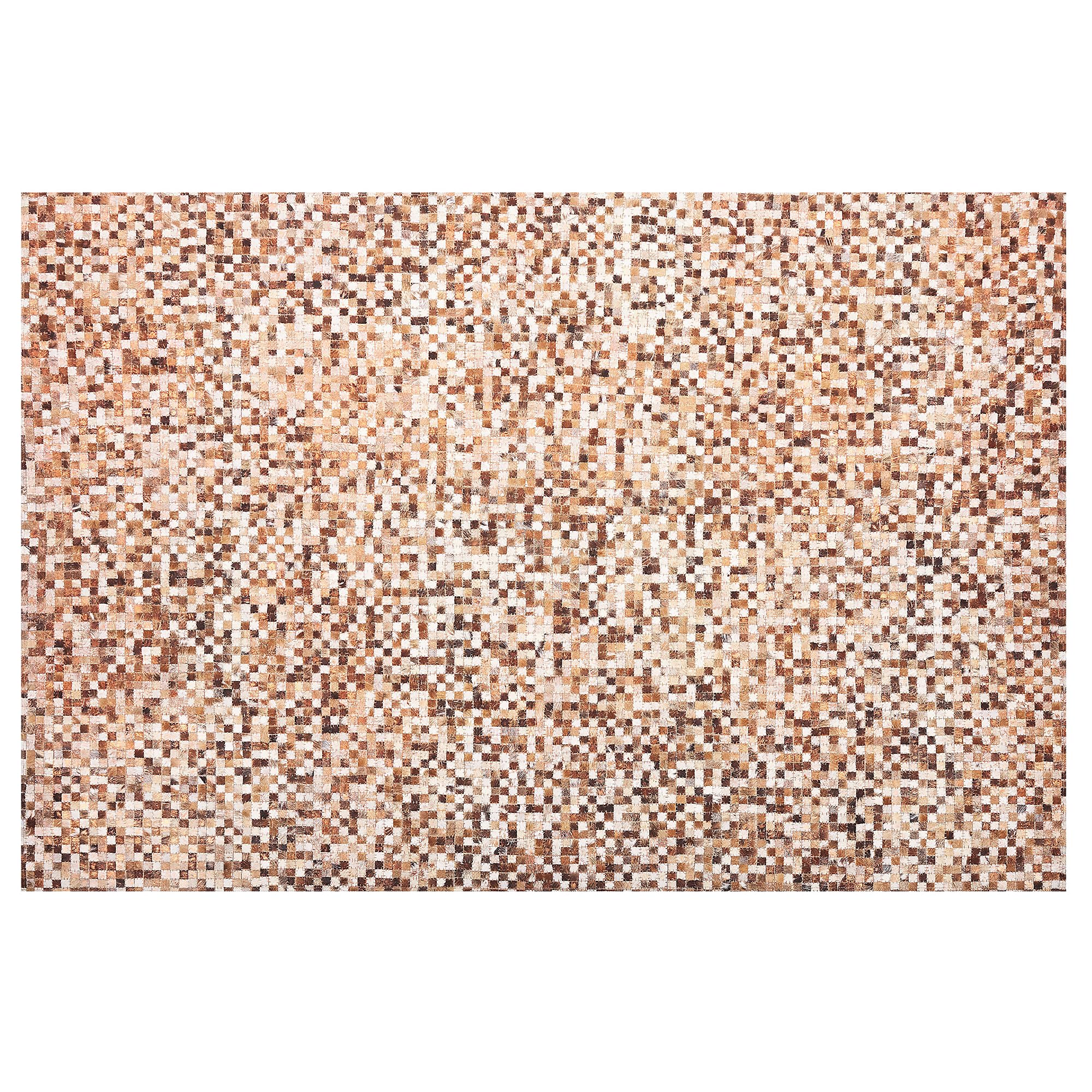 beliani-teppiche-torul-lederteppich-160x230-braun-beige-mosaik image 4