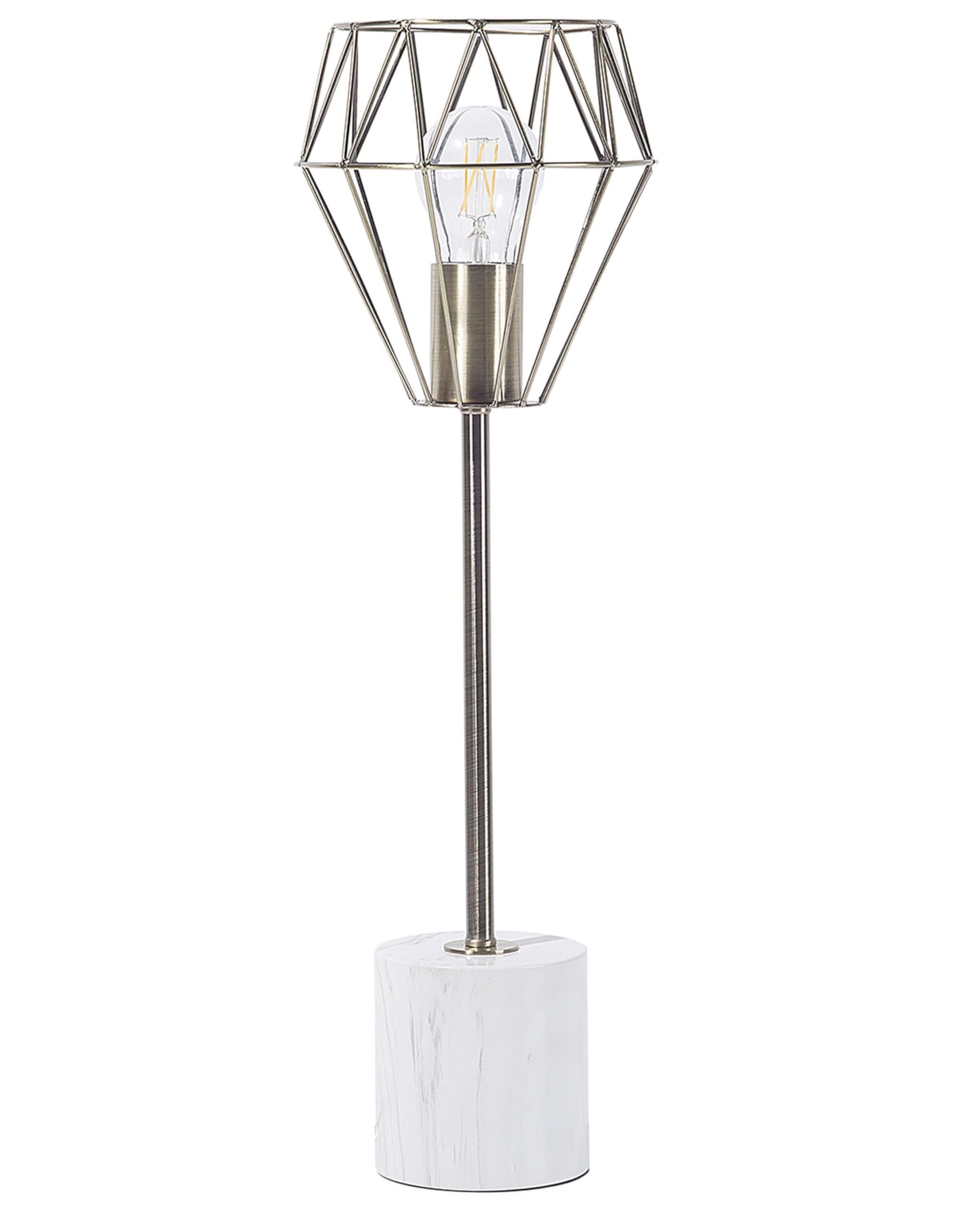 beliani-mooni-tischlampe-gro-gold-metall-marmorfu-e27 image 1