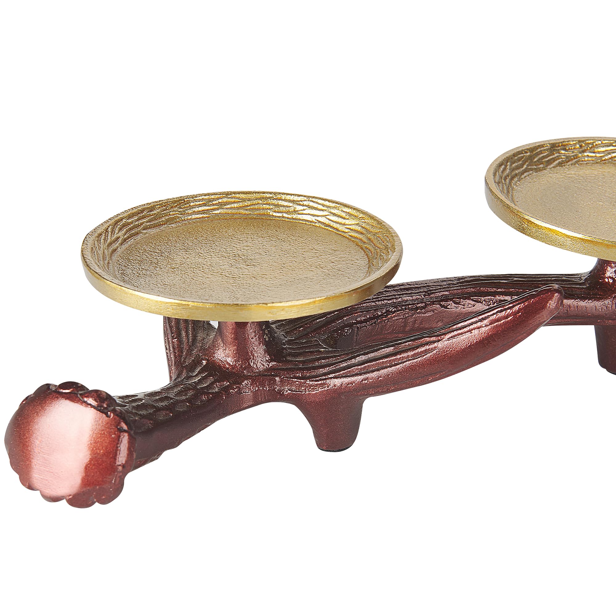 beliani-kerzenst-nder-braun-gold-5-flammig-aluminium-ast image 6