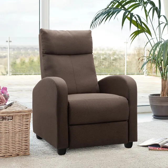 homall-recliner-chair-relaxsessel-stoff-beige-verstellbar-165 image 1