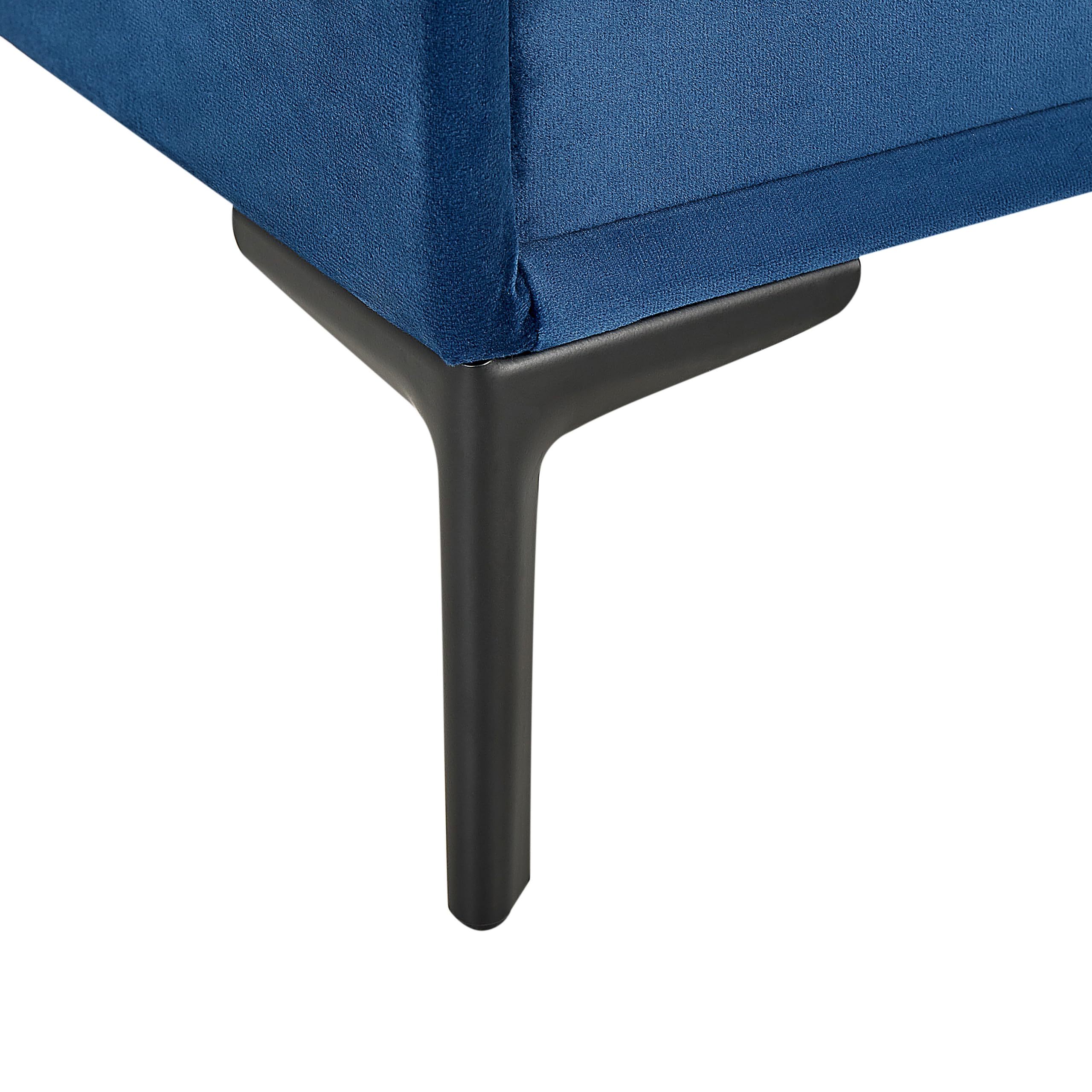 beliani-sezanne-nachttisch-blau-samt-2-schubladen-metallbeine image 7
