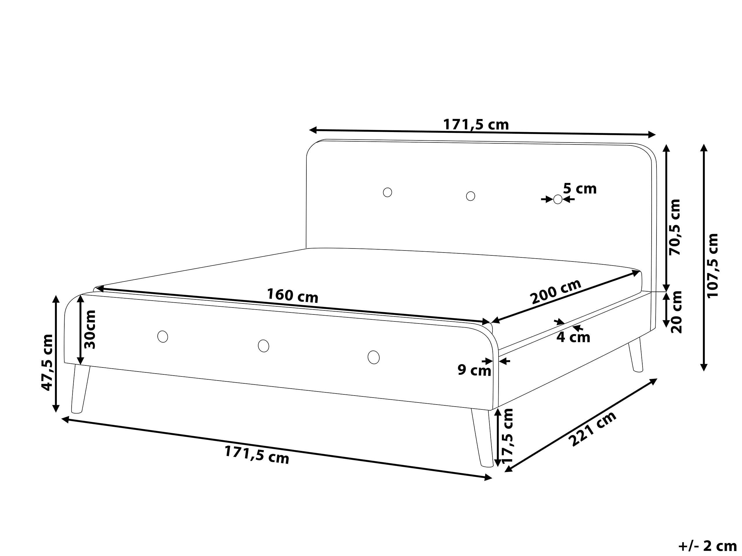 beliani-bettgestell-doppelbett-160x200-hellgrau-stoff image 3
