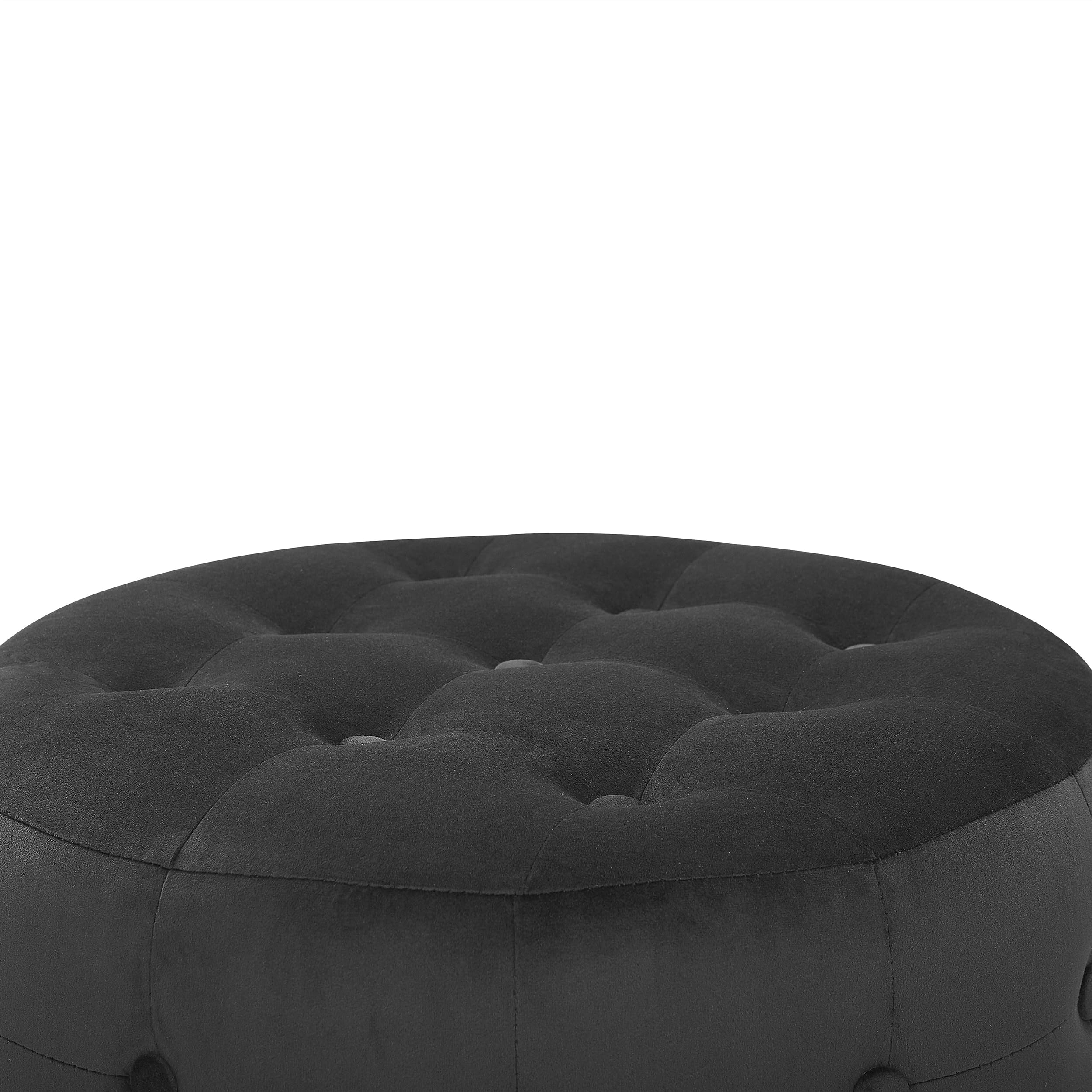 beliani-tampa-pouf-samt-schwarz-rund-versteppt image 4