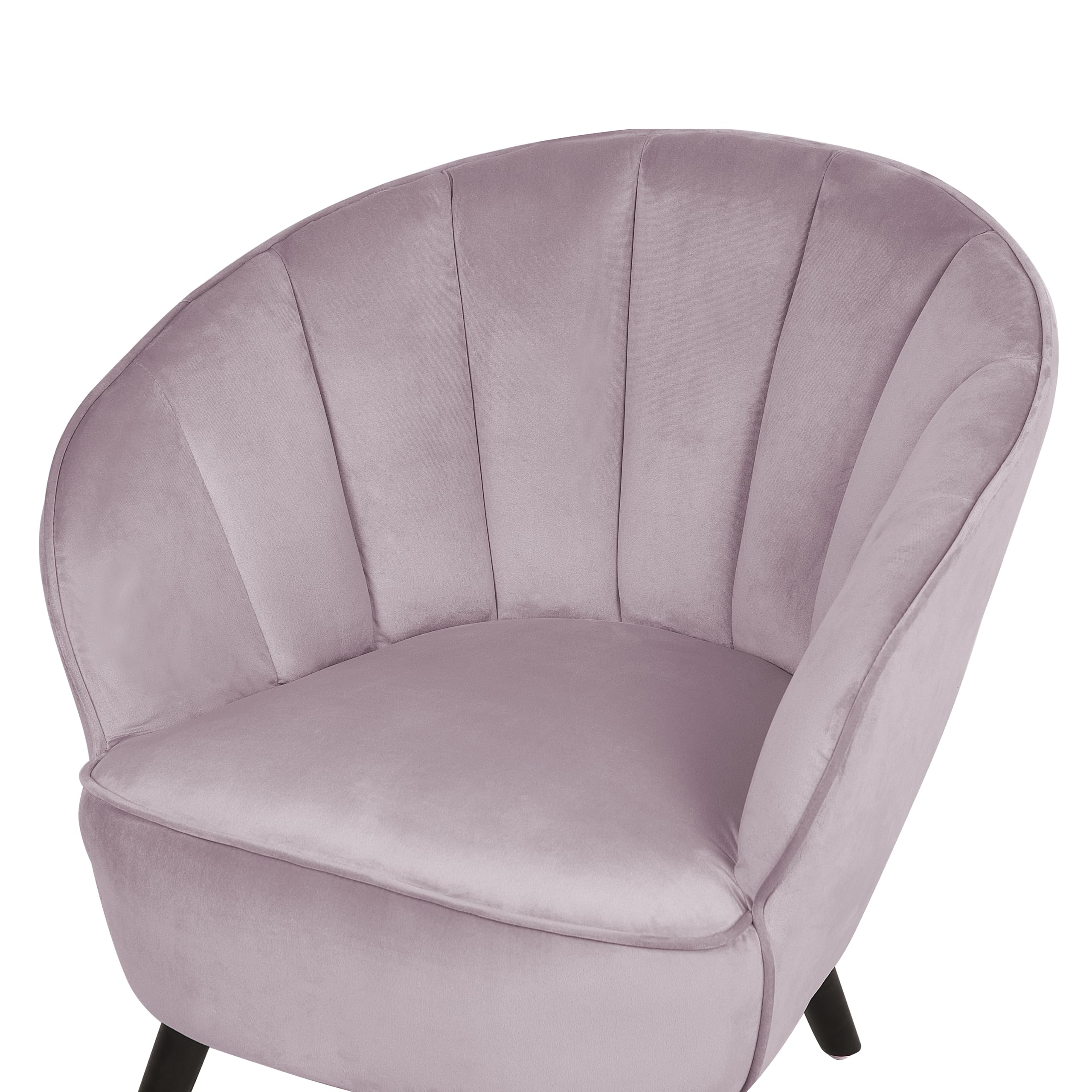 beliani-dala-sessel-samt-rosa-muschelform-mit-holzbeinen image 6