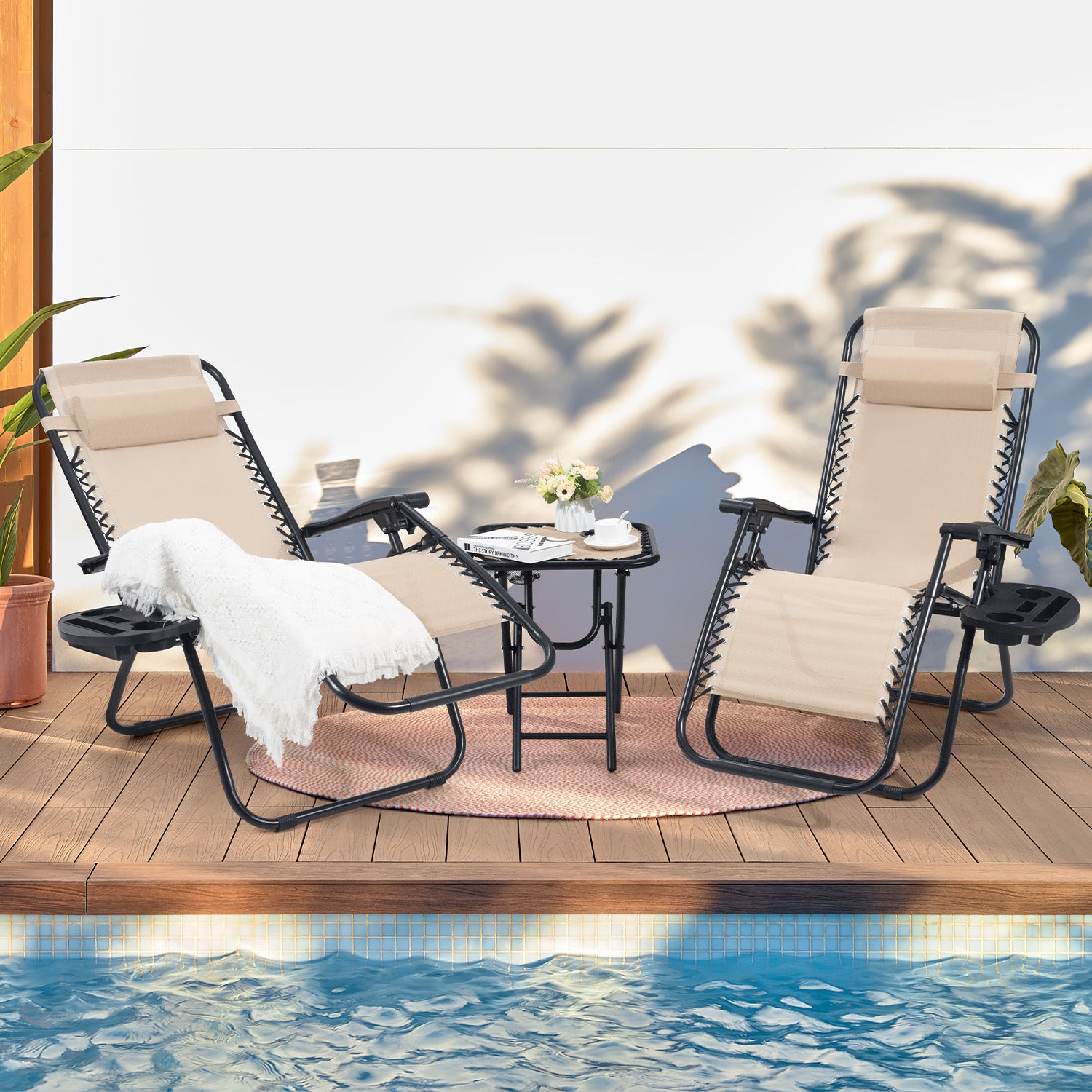 homall-patio-liegestuhl-3er-set-beige-zero-gravity-mit-tisch image 2