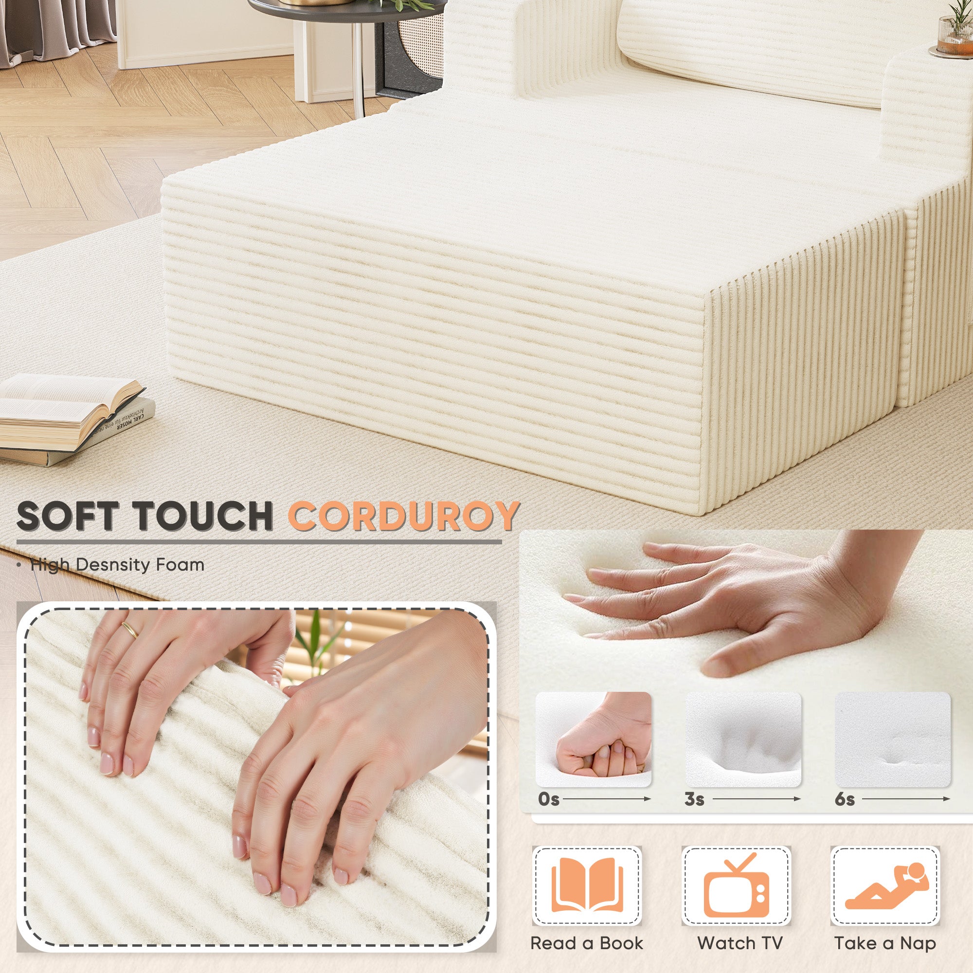 homall-sofa-cloud-chaise-longue-sessel-schwarz-mit-getr-nkehalter image 6