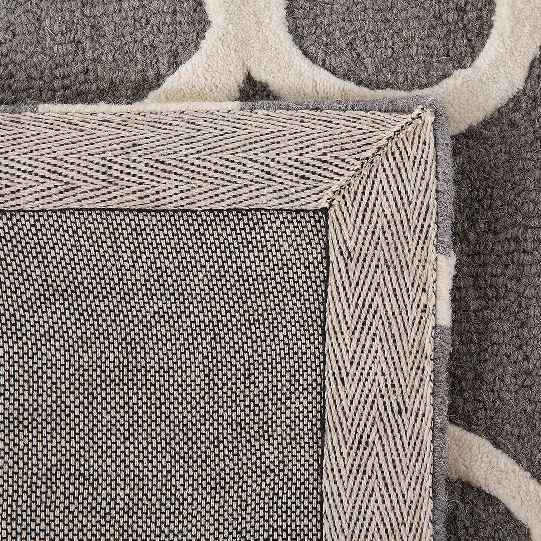 beliani-zile-orient-teppich-grau-wei-140-x-200-cm-wolle image 4
