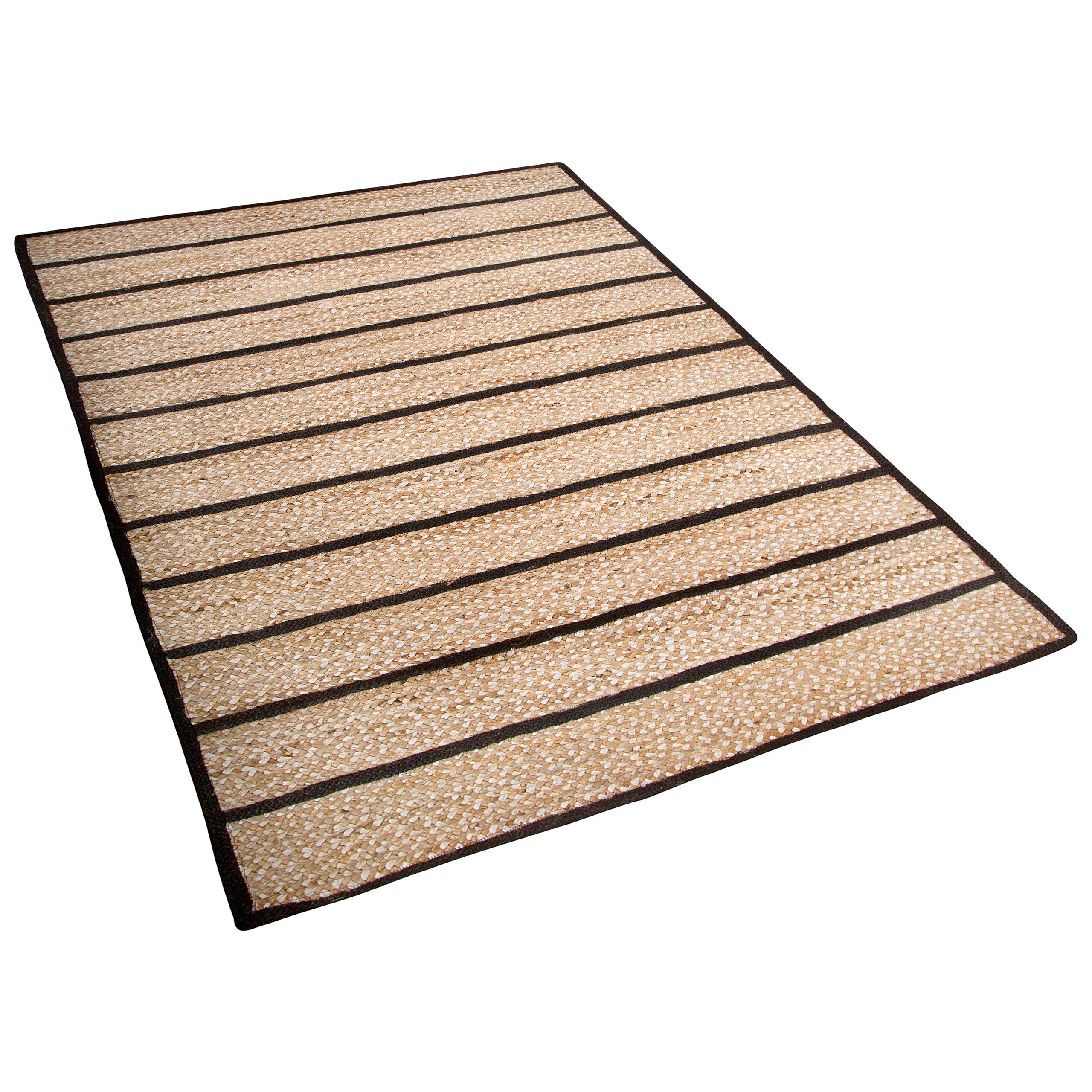 beliani-karadona-teppich-140x200-cm-schwarz-jute image 4