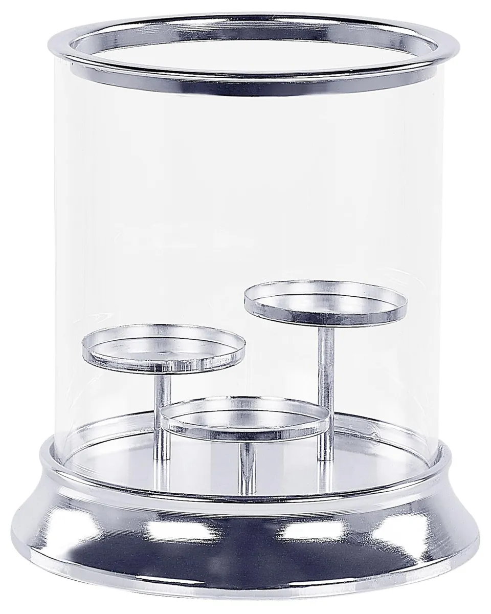beliani-cilegon-kerzenhalter-silber-24-cm-3er-glamour image 1