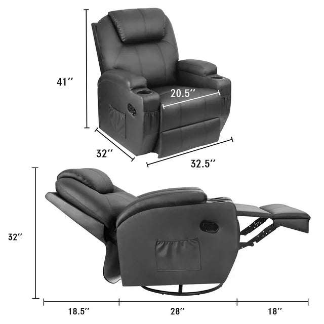 homall-recliner-chair-massagesessel-schwarz-leder-heizung image 6