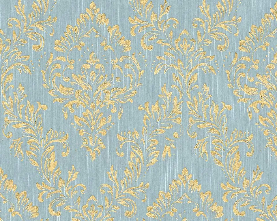 a-s-cr-ation-architects-paper-30659-5-vliestapete-blau-gr-n-ornament image 1