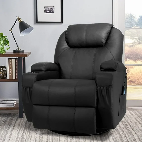 homall-recliner-chair-massagesessel-beige-mit-fu-st-tze image 2