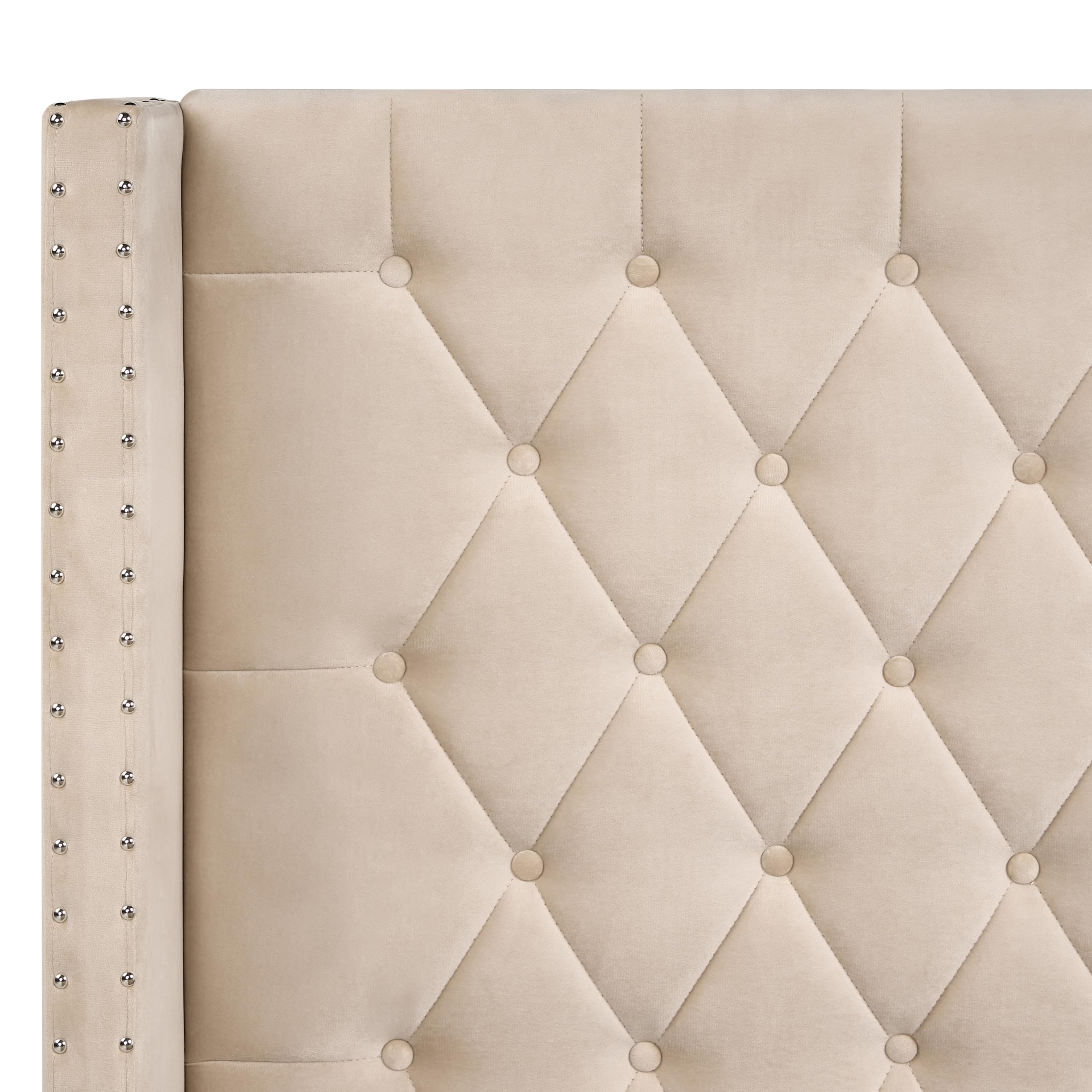beliani-lubbon-bett-samt-beige-180x200-bettkasten-retro image 8