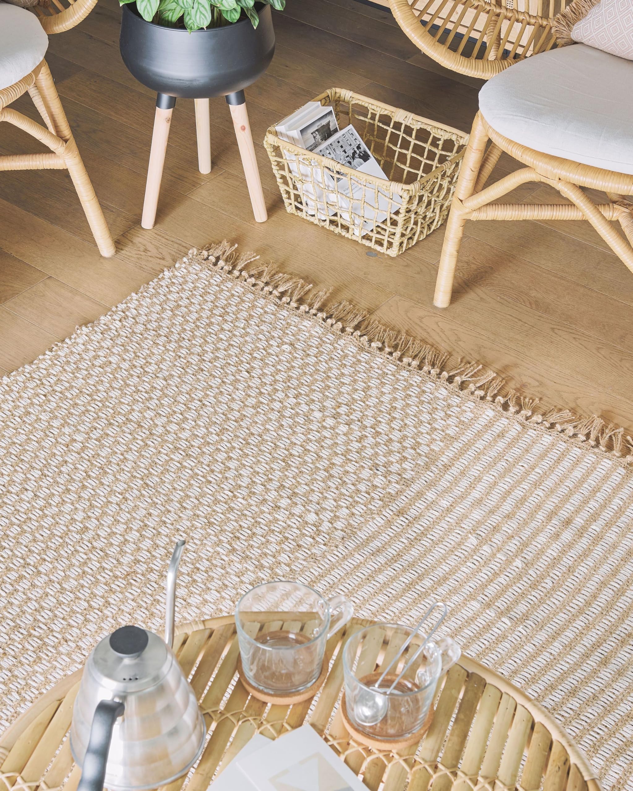 beliani-adabag-jute-teppich-beige-140x200-cm-fransen image 2