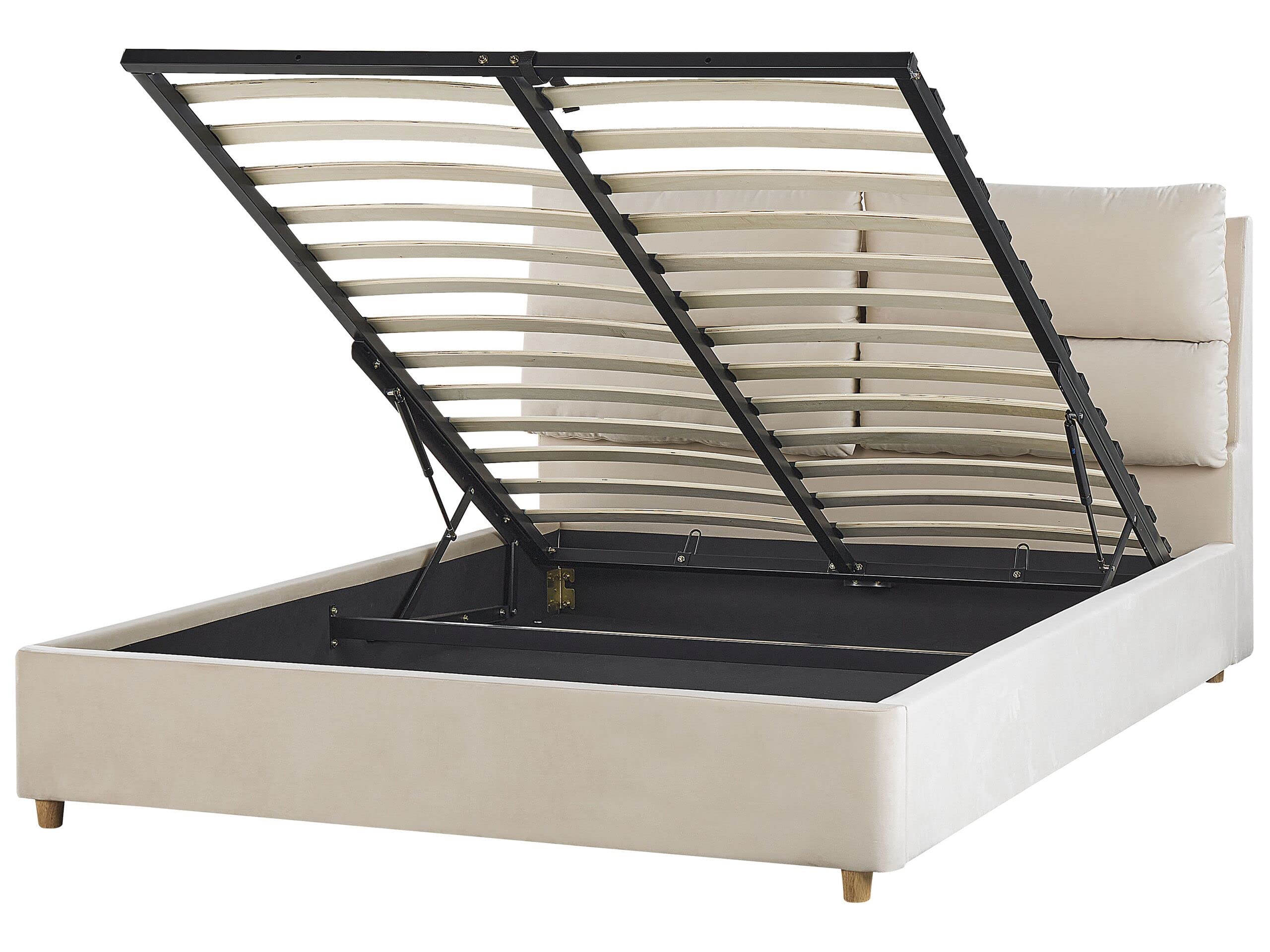 beliani-batilly-polsterbett-beige-140x200-m-kasten image 1