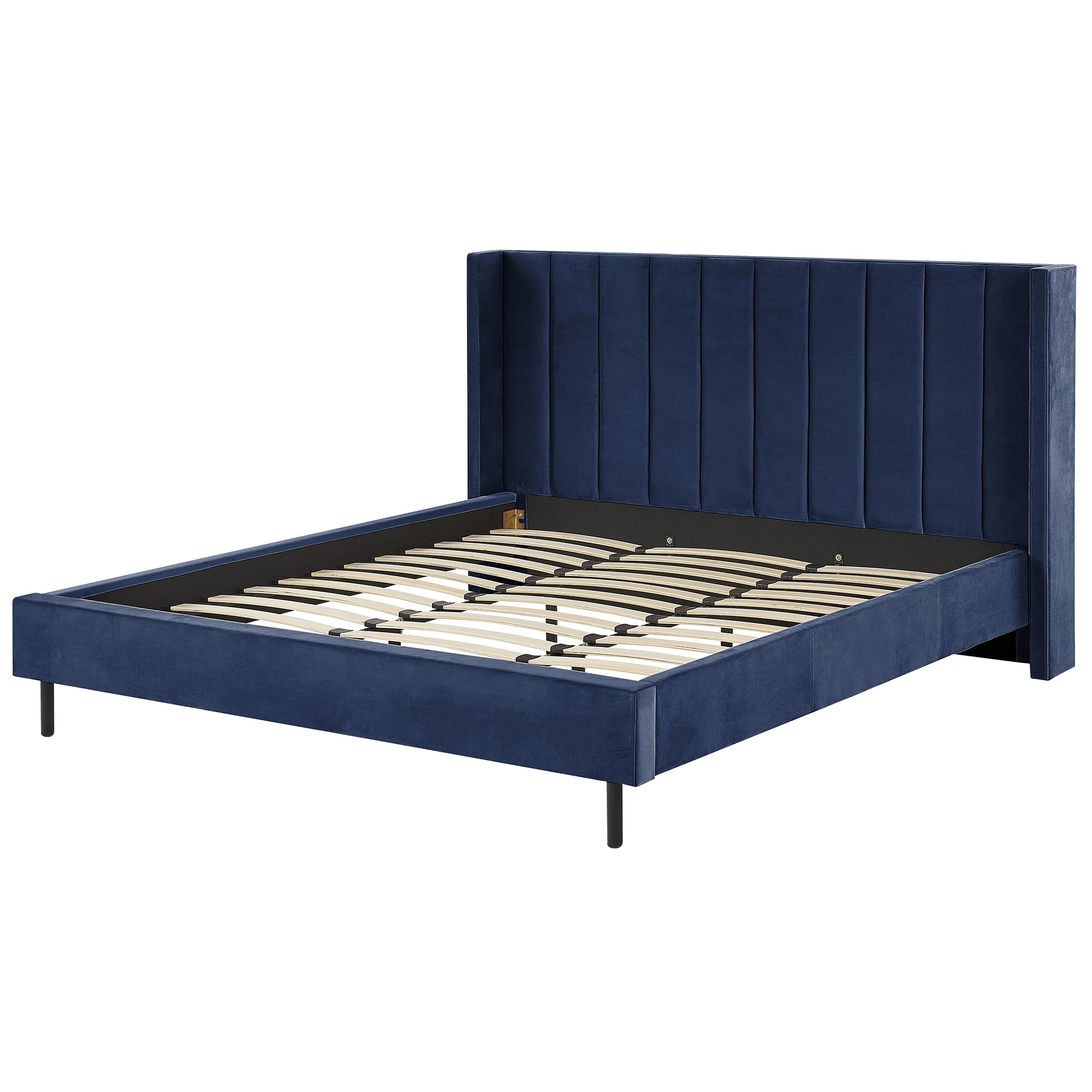 beliani-betten-polsterbett-180x200-marineblau-samt image 6