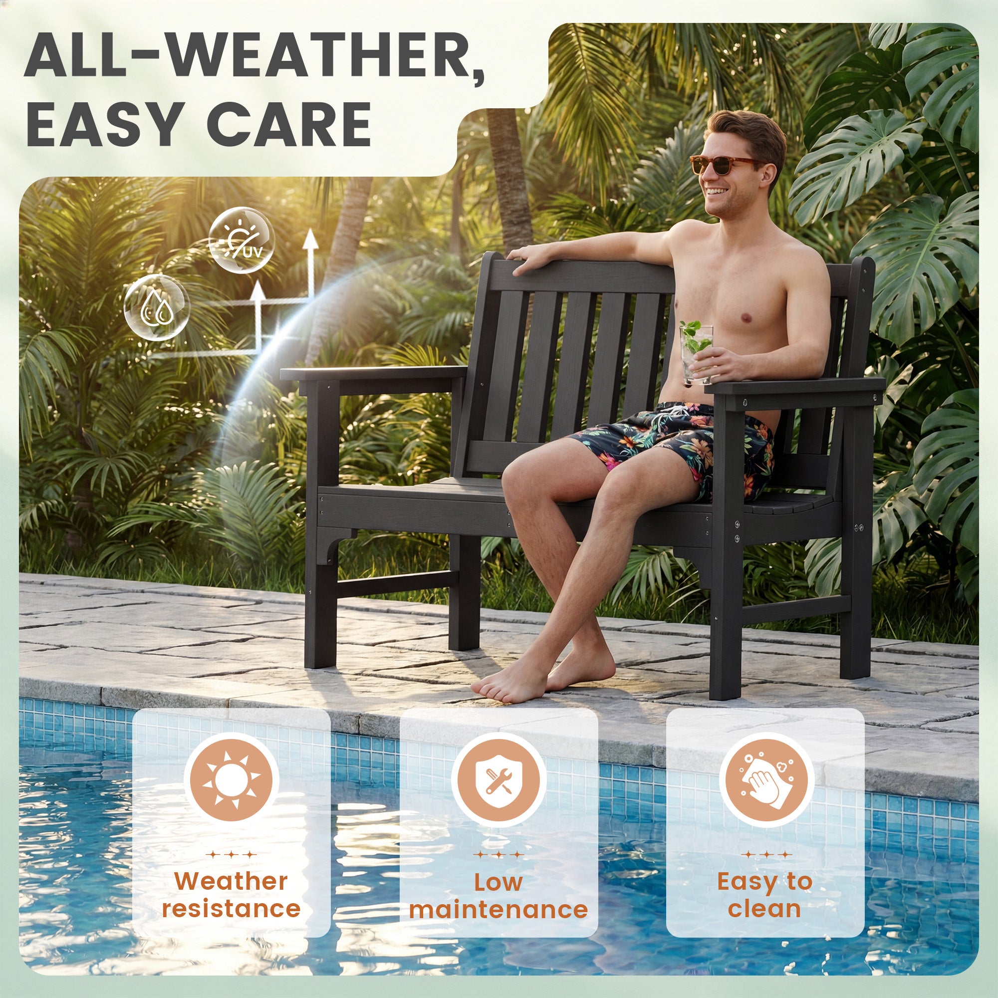 homall-patio-furniture-gartenbank-schwarz-2-sitzer-hdpe image 3