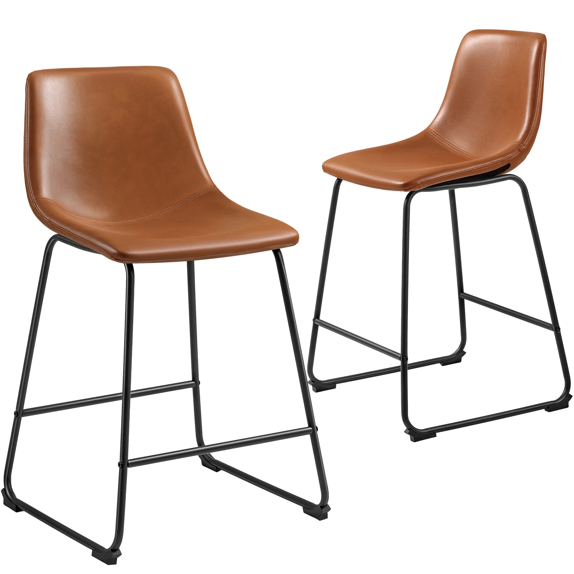 homall-bar-stool-barhocker-2er-set-schwarz-mit-lehne-2 image 1