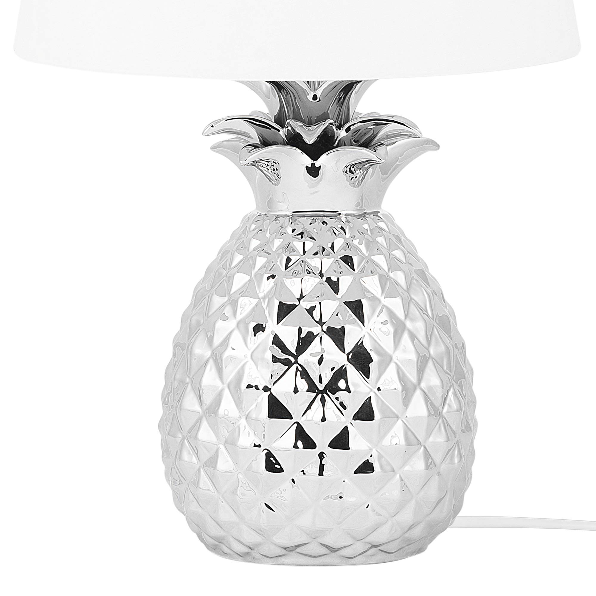 beliani-ananas-tischleuchte-silber-wei-keramik-52-cm image 8