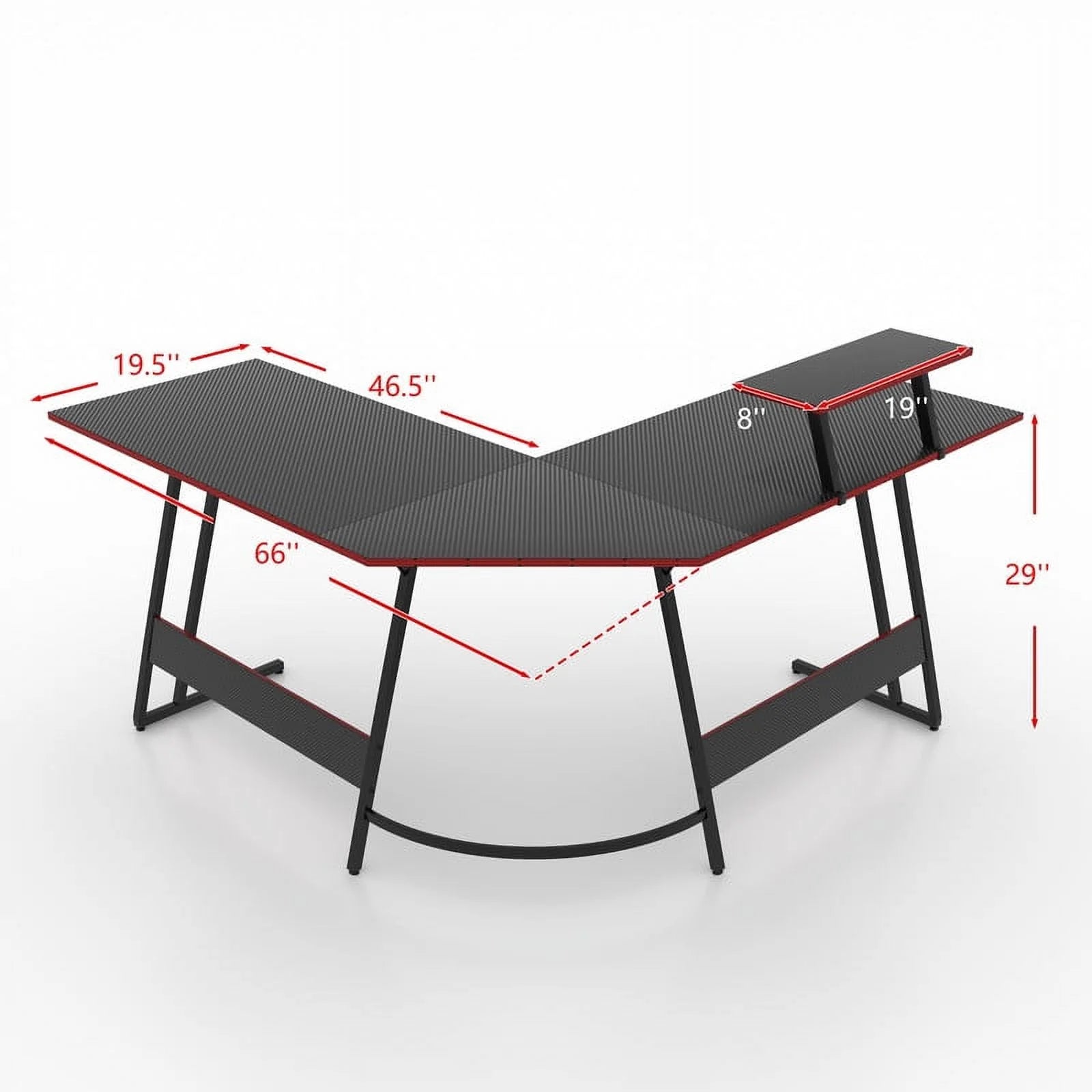 homall-gaming-desk-eckschreibtisch-l-form-66-zoll-schwarz image 6