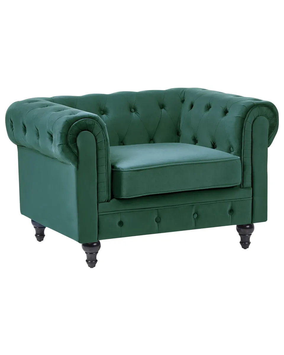 beliani-chesterfield-sessel-samt-gr-n-englisch image 1