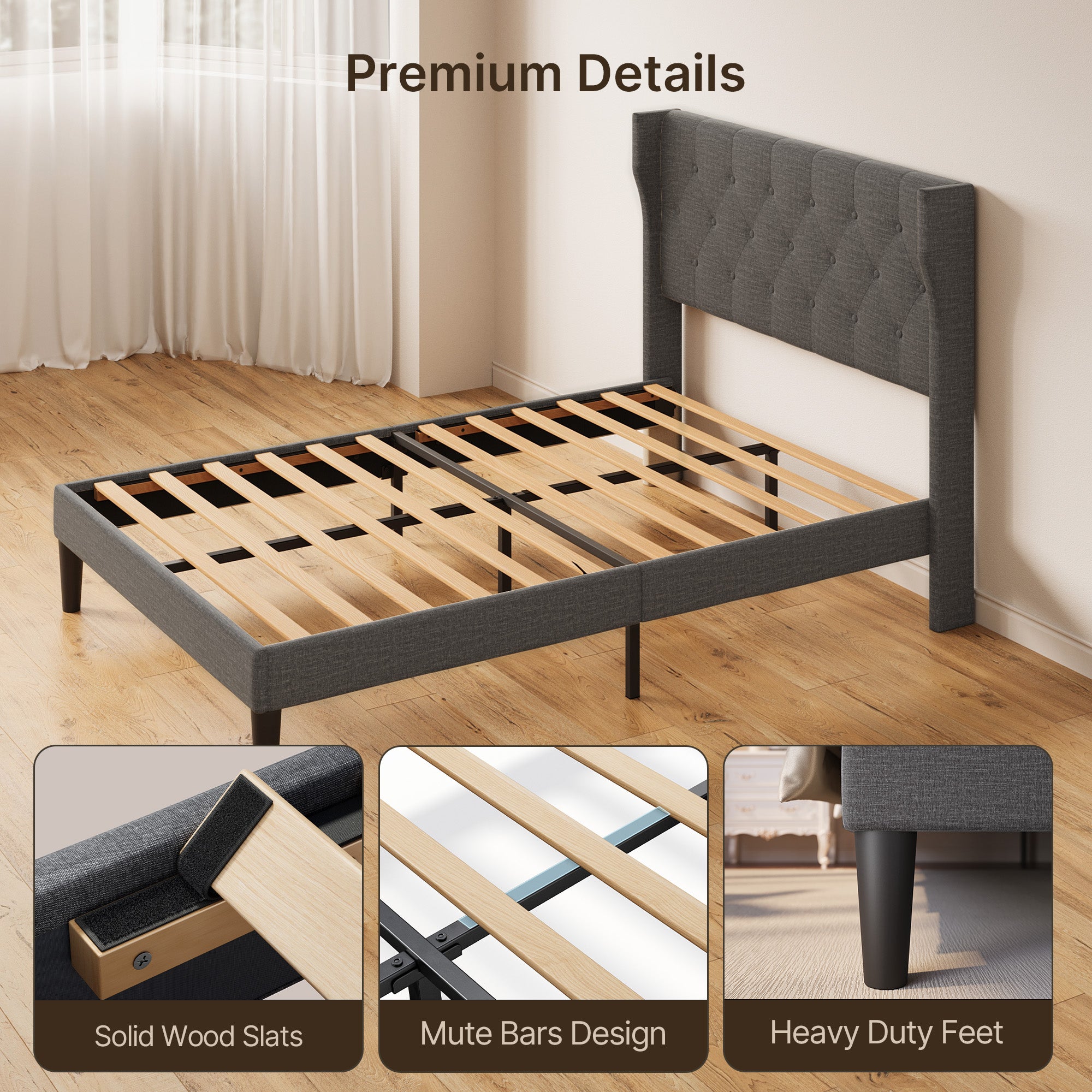 bealife-af16-bett-140x200-dunkelgrau-polsterbett image 6