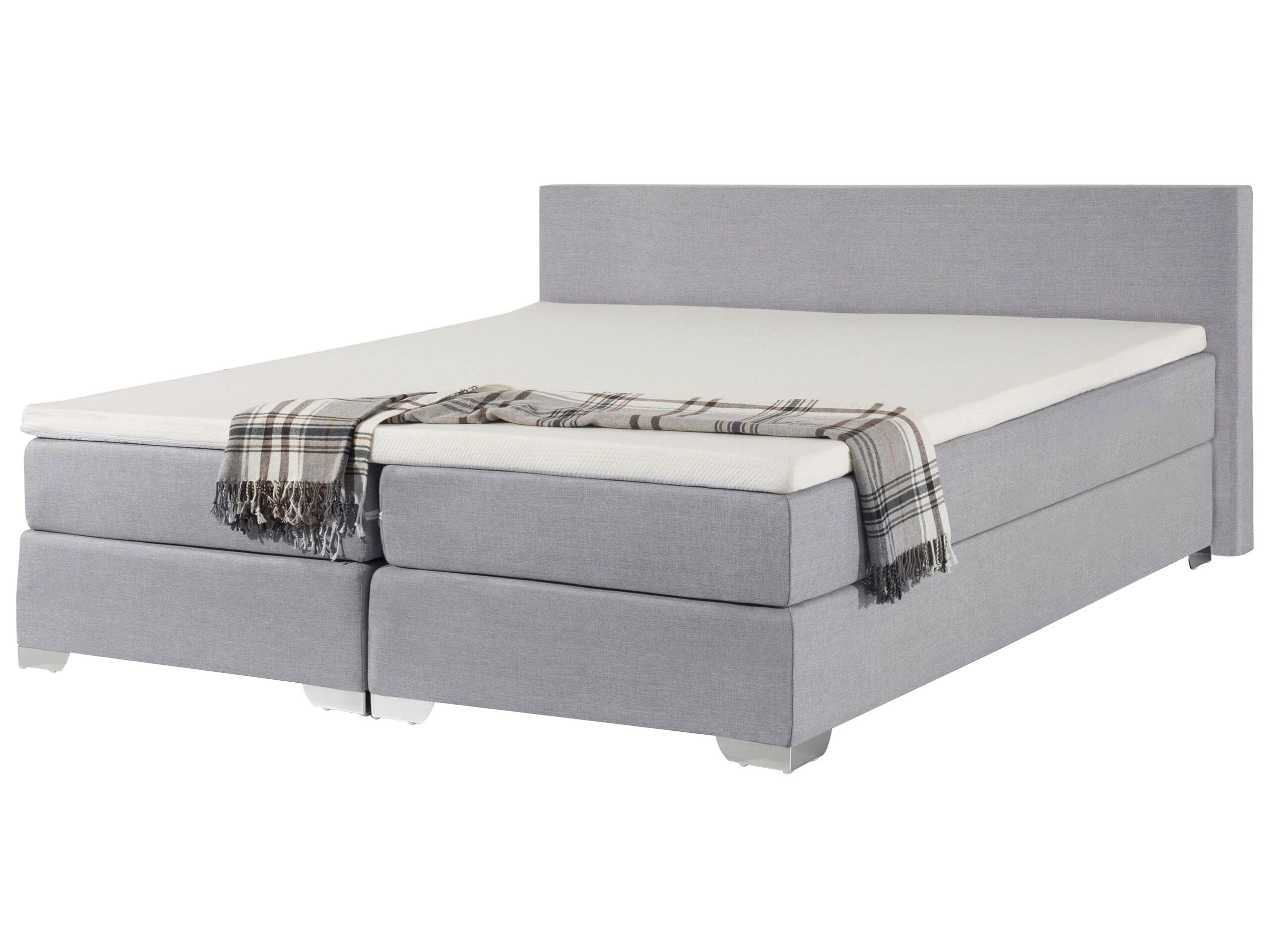 beliani-president-boxspringbett-hellgrau-180x200-cm image 1