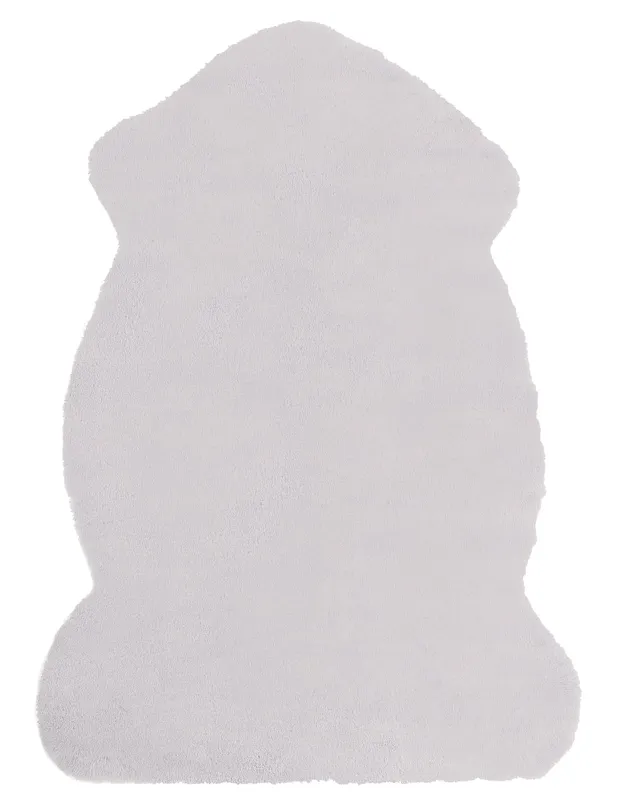 beliani-undara-kunstfell-teppich-hellgrau-60-x-90-cm-kaninchen image 1