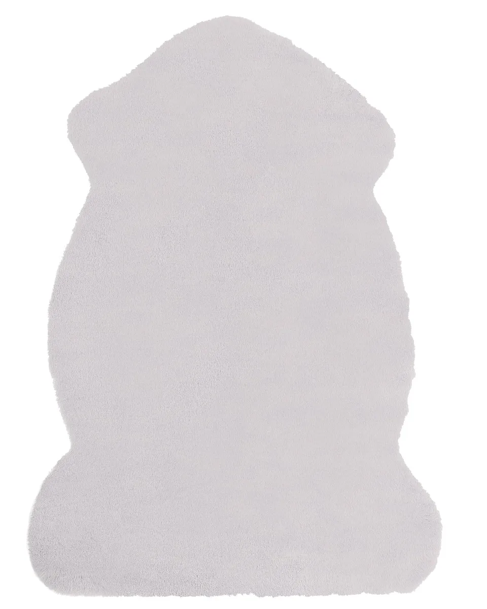beliani-undara-kunstfell-teppich-hellgrau-60-x-90-cm-kaninchen image 1