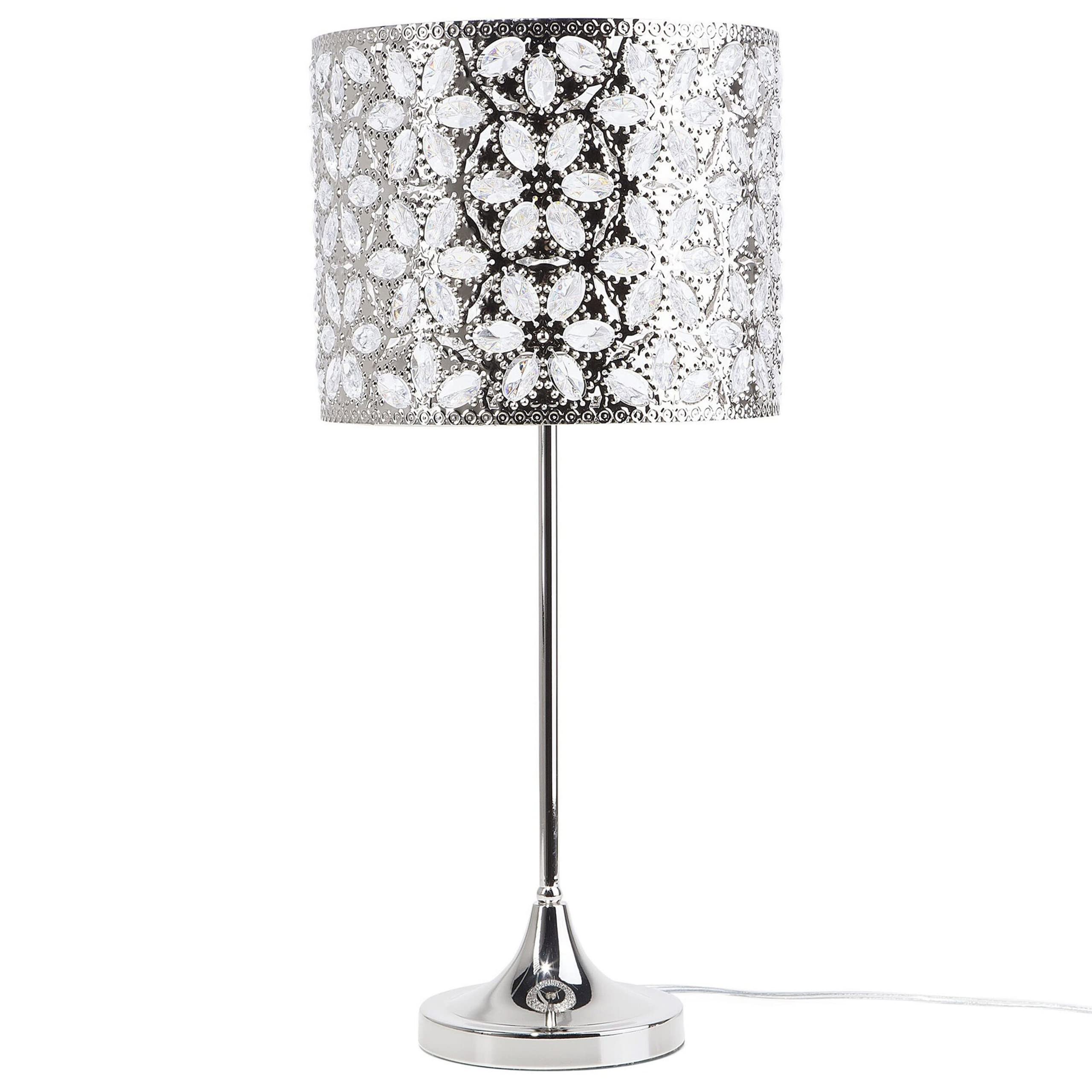 beliani-tischleuchte-metall-silber-kristall-blumen-58-cm image 6