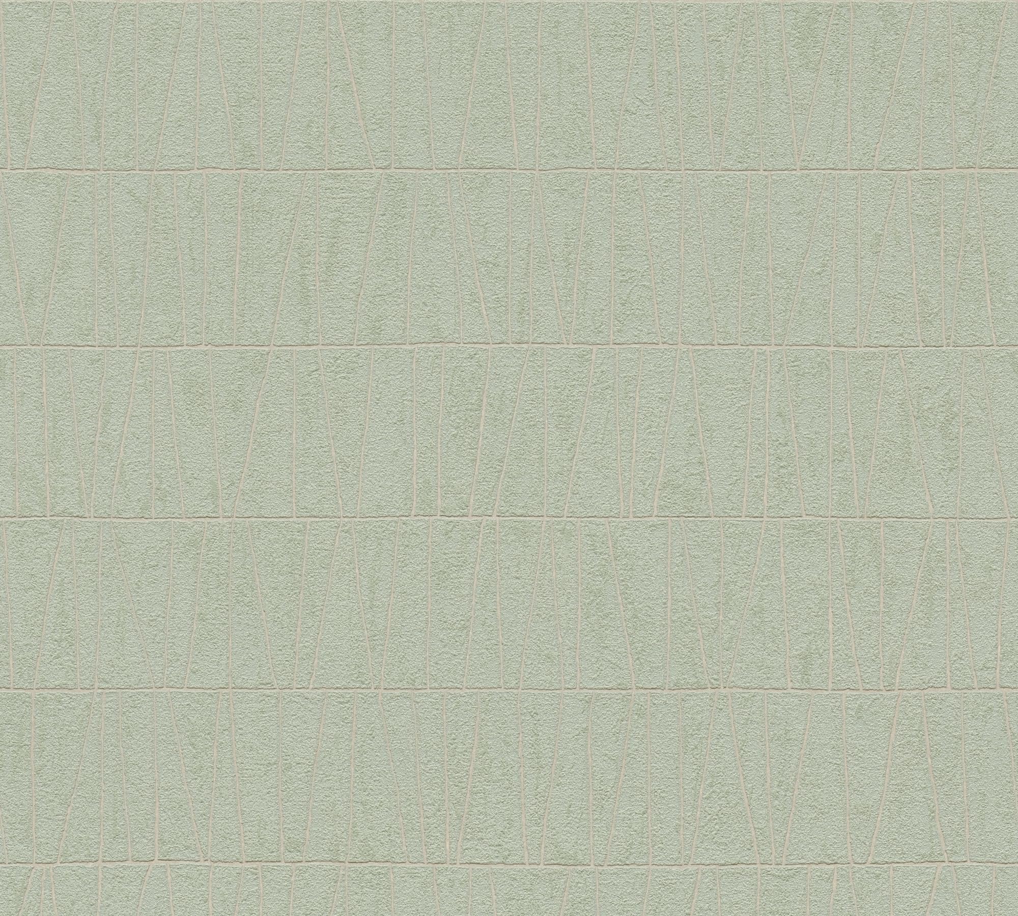 a-s-cr-ation-jade-2-vliestapete-gr-n-gold-linien-395061 image 2
