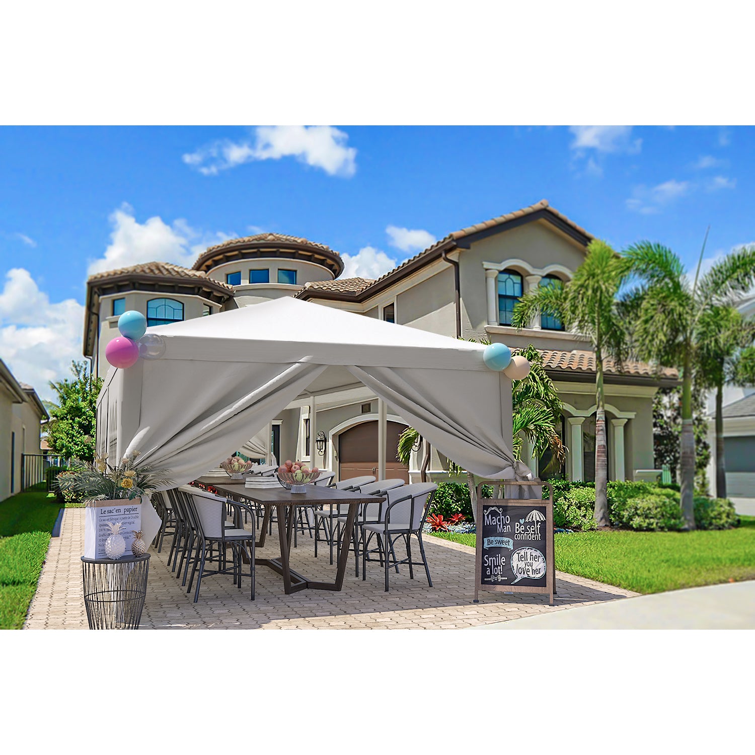 homall-patio-furniture-pavillon-3x9m-wei-mit-seitenw-nden image 5