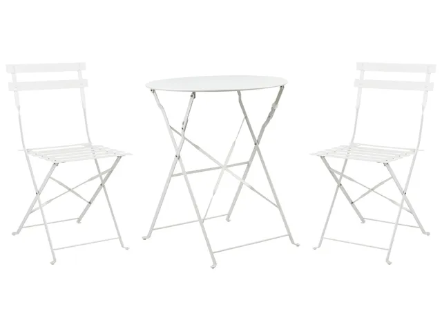 beliani-fiori-balkonset-wei-3-teilig-metall-klappbar image 1