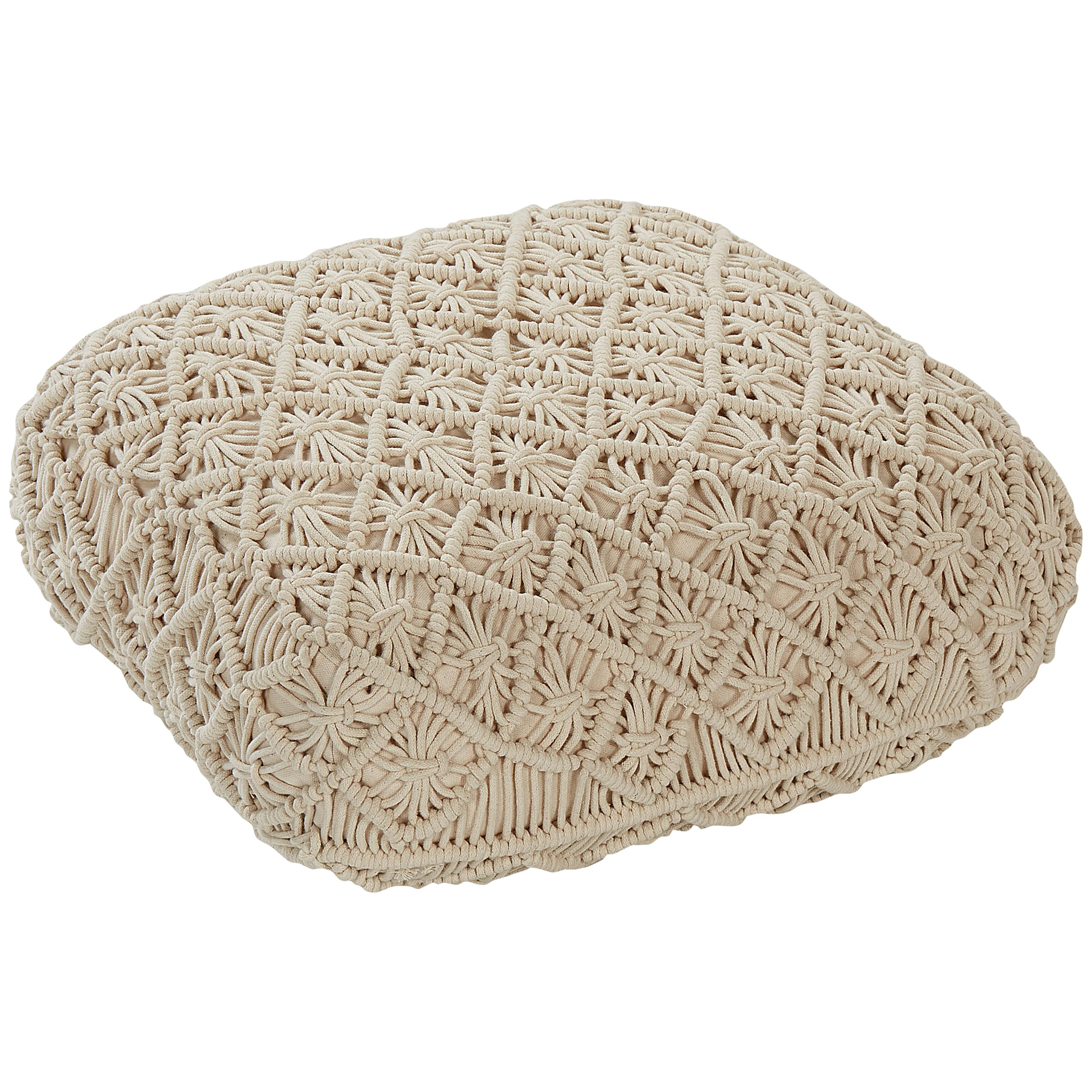 beliani-berrechid-bodenkissen-baumwolle-beige-50x50-boho image 4